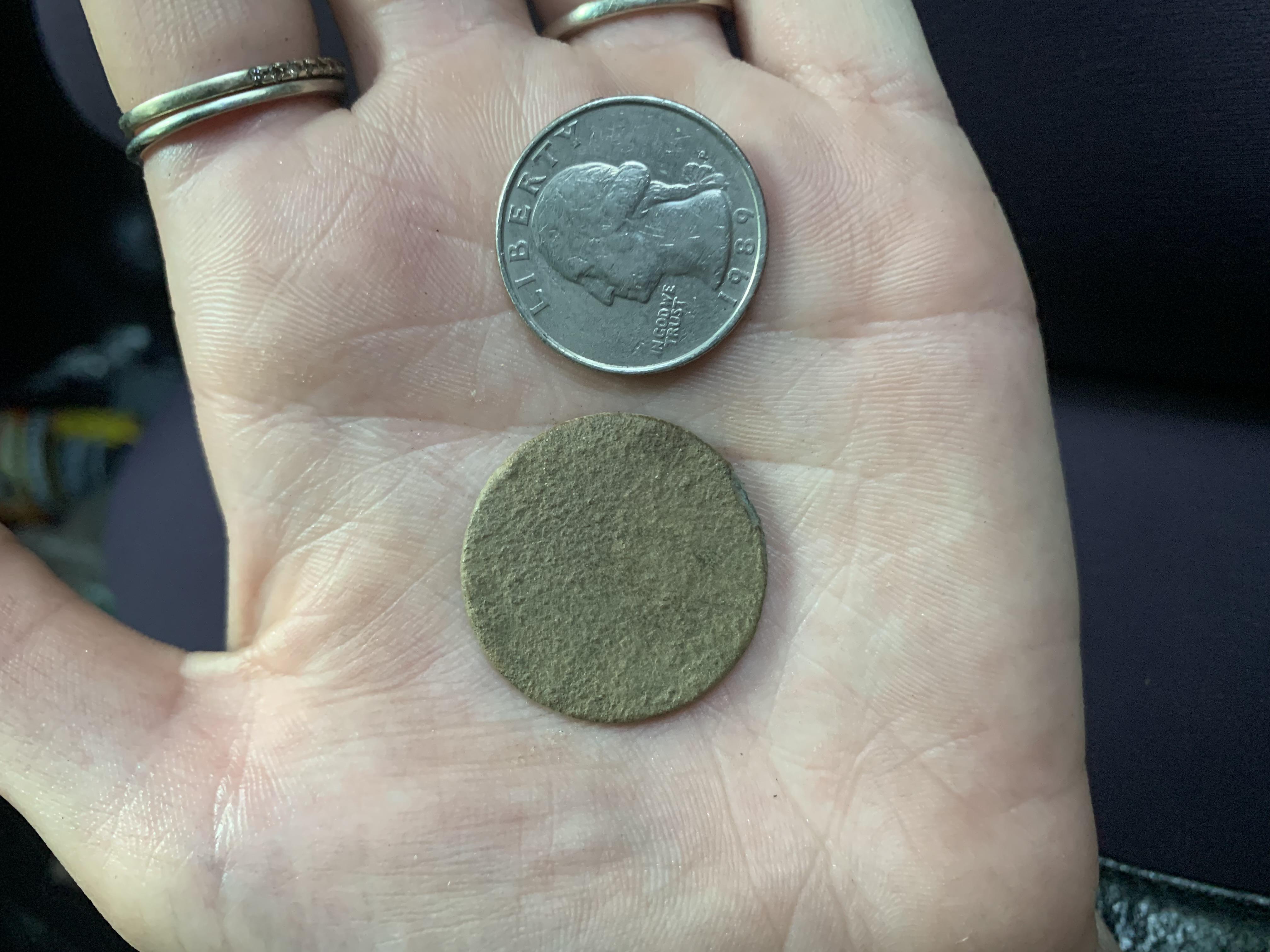 Found this metal detecting in PA... literally can’t make out a single