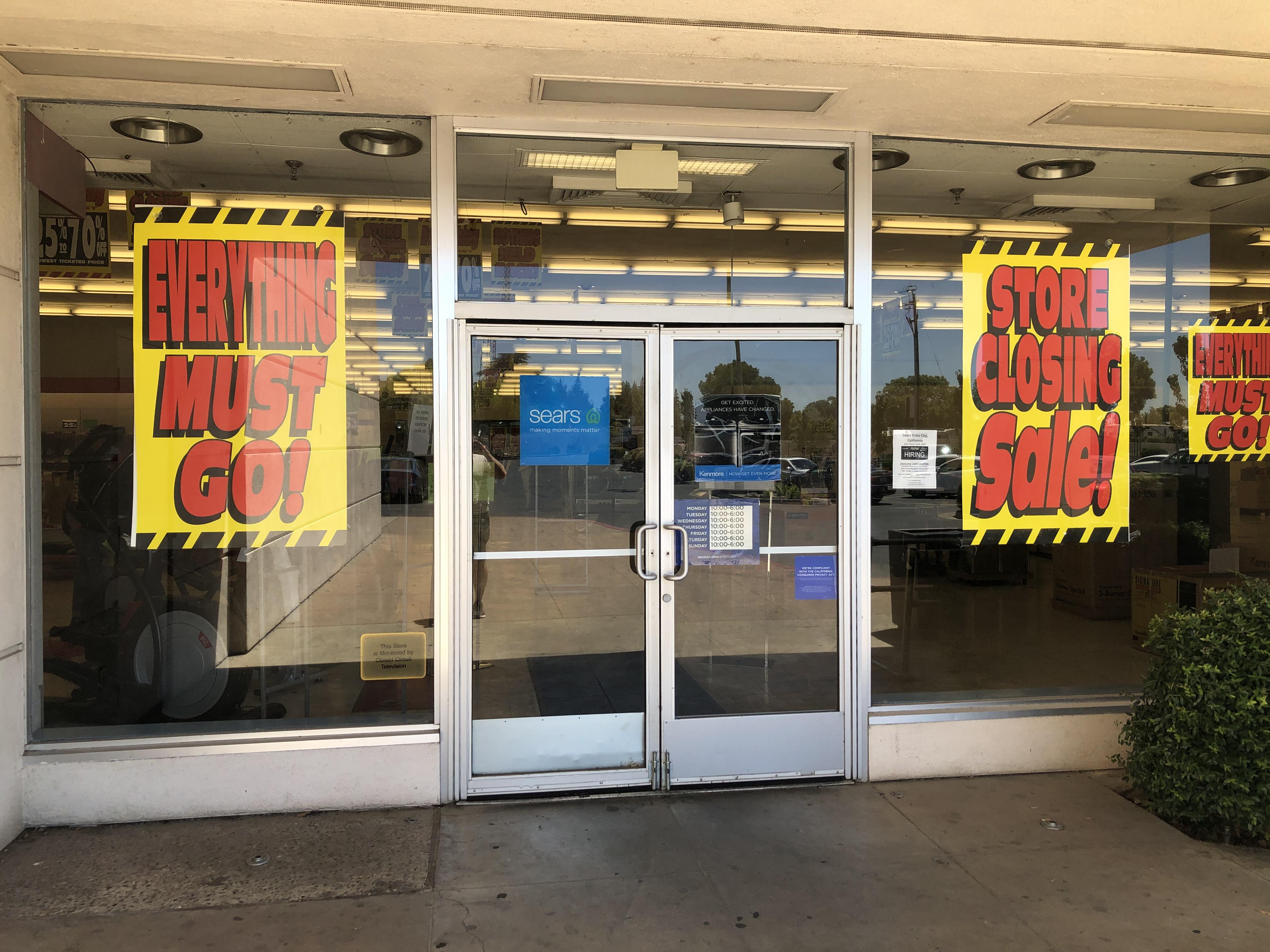 Yuba City Sears already liquidating. r/SEARS