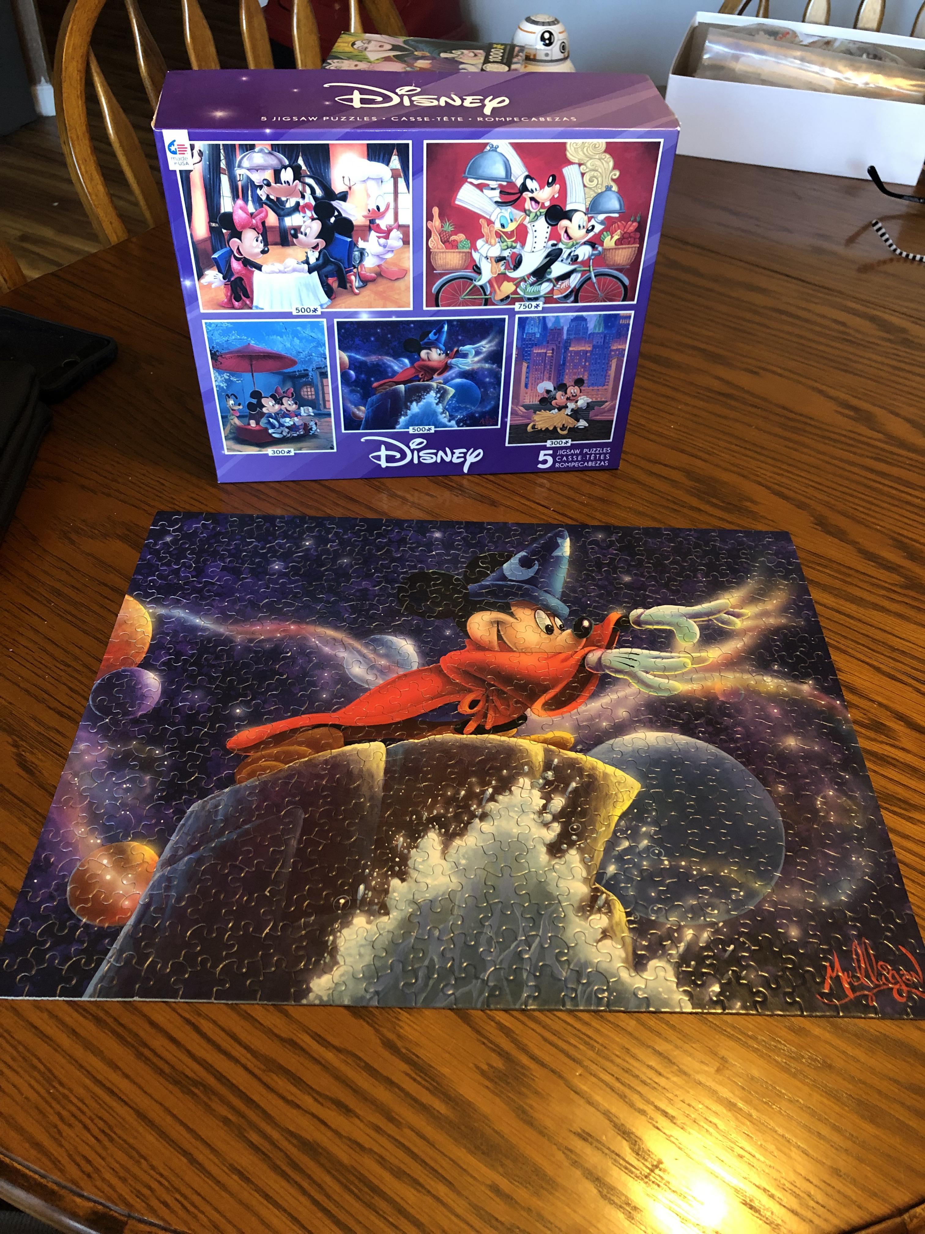 500 piece Disney Sorcerer Mickey puzzle r/Jigsawpuzzles