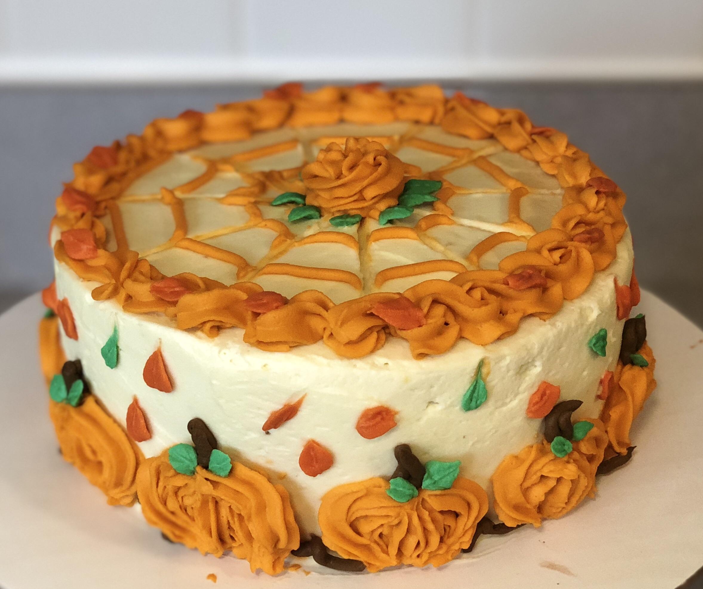 Fall themed birthday cake! r/cakedecorating