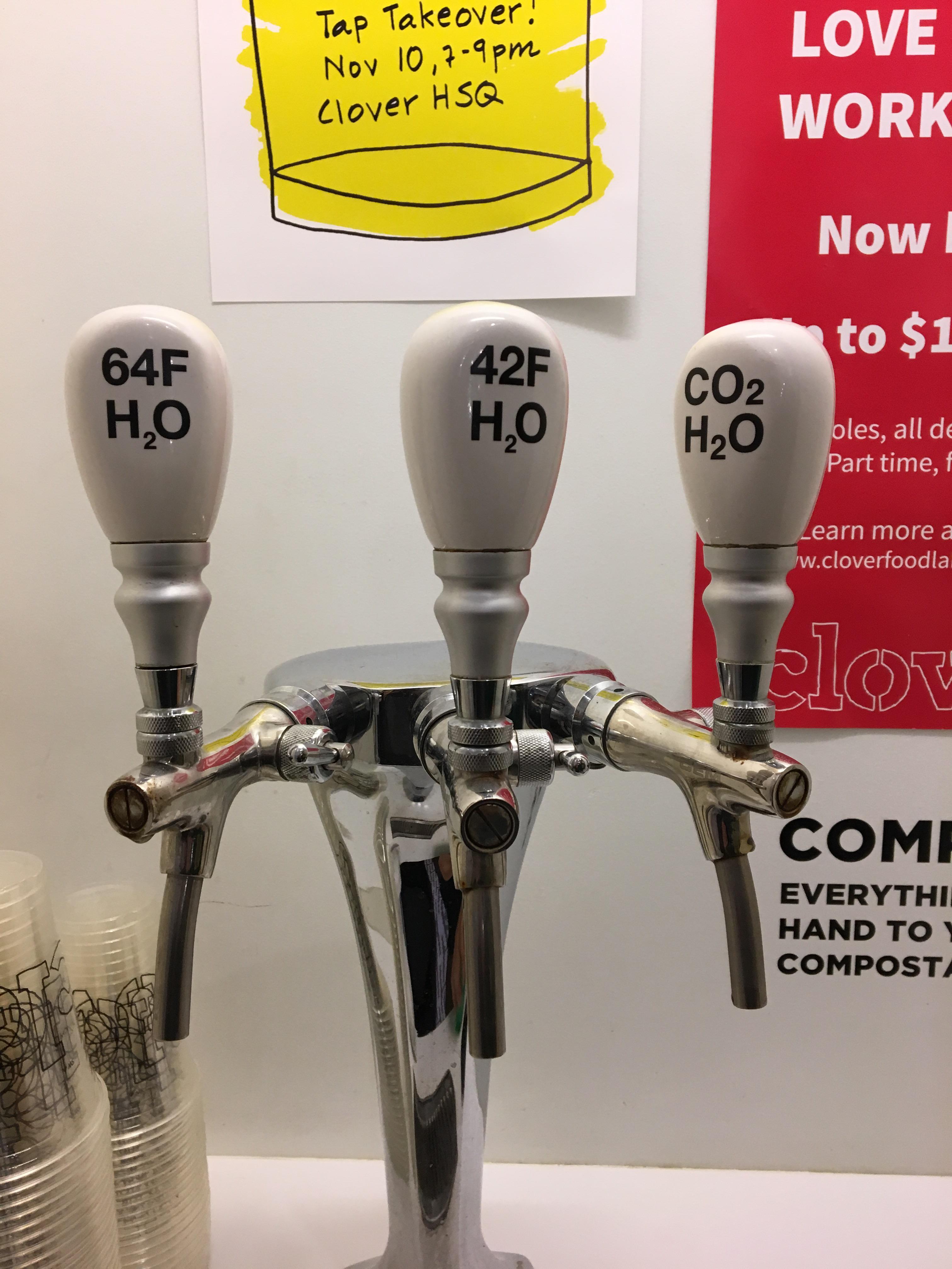 This was the water fountain at the restaurant I️ went today. r