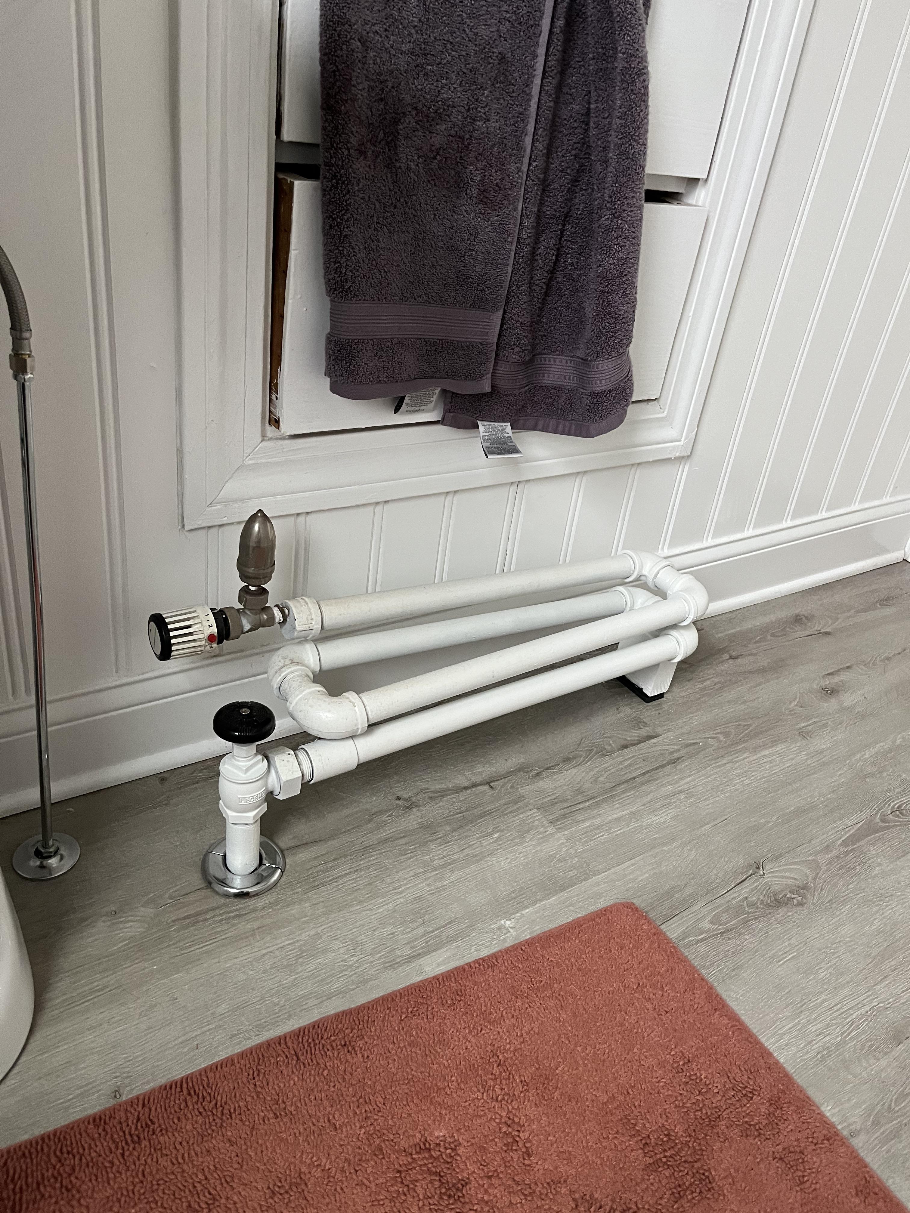 This radiator constantly is blowing steam/air from the valve unless on