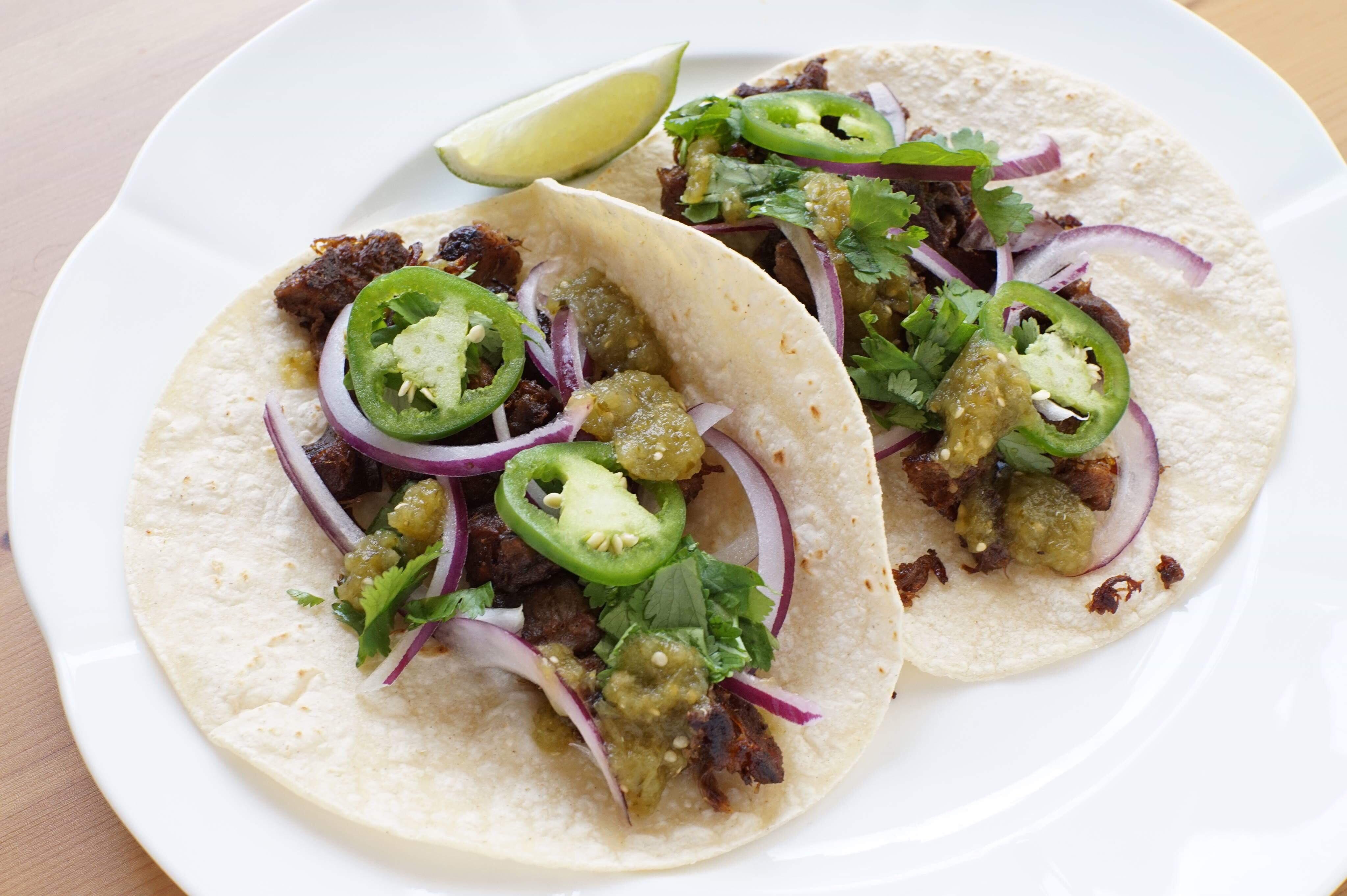 Pressure cooker beef tongue tacos! Makes 3lbs of tender meat and LOTs