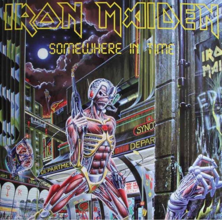 Iron Maiden’s “Somewhere in Time” album art r/Cyberpunk