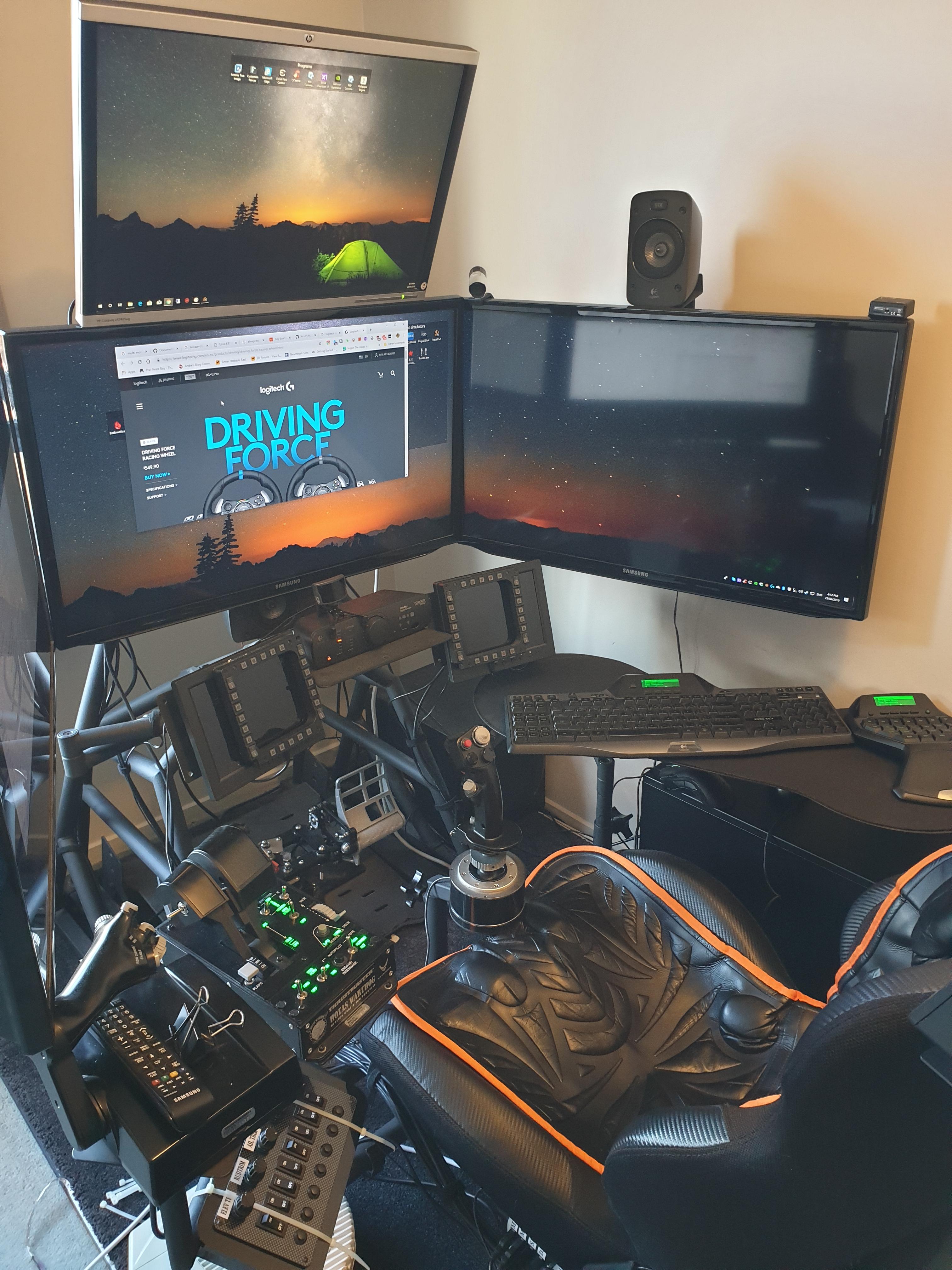 My VR setup for DCS World and ED, still working on it r/hotas