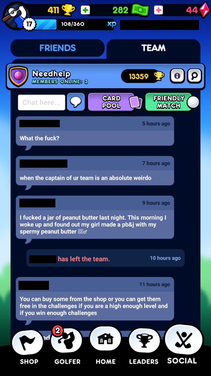 Request Block Chat for Kids r/golfblitz
