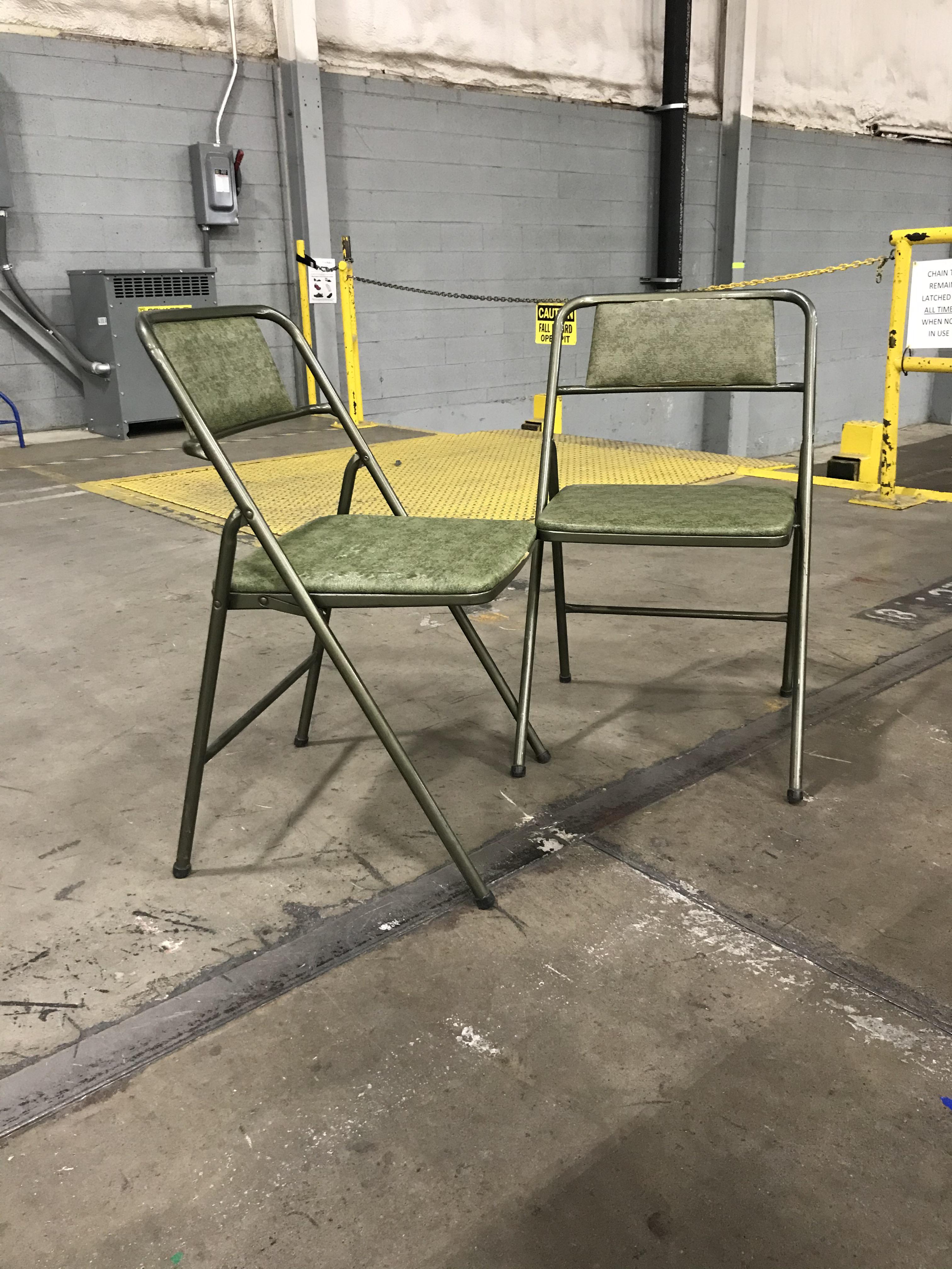 Hamilton Cosco Folding Chairs found in the Warehouse at my work 🪑 r