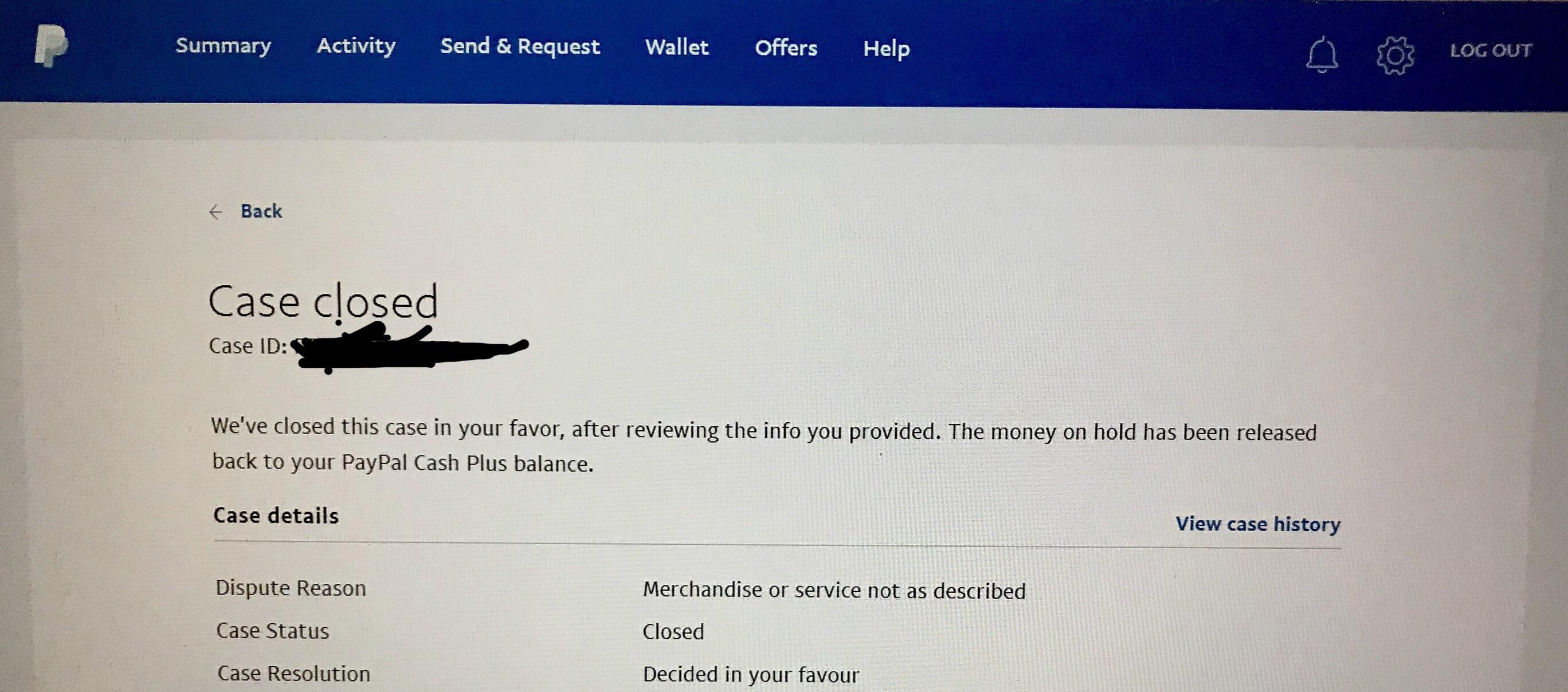 Won a PayPal case today as a seller r/Ebay