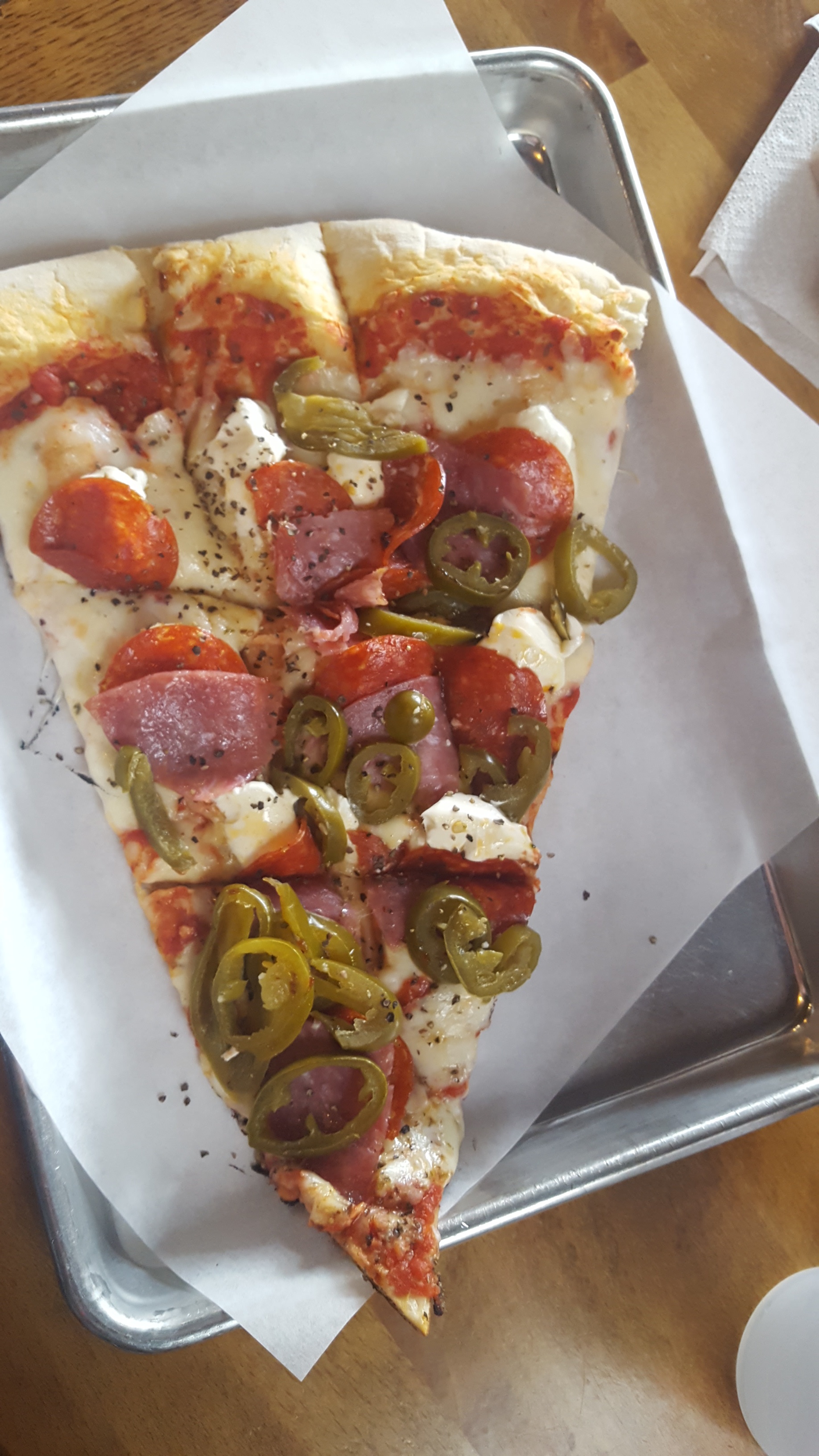 [I Ate] Pepperoni/Salami pizza w/ Cream Cheese & Jalapenos r/food