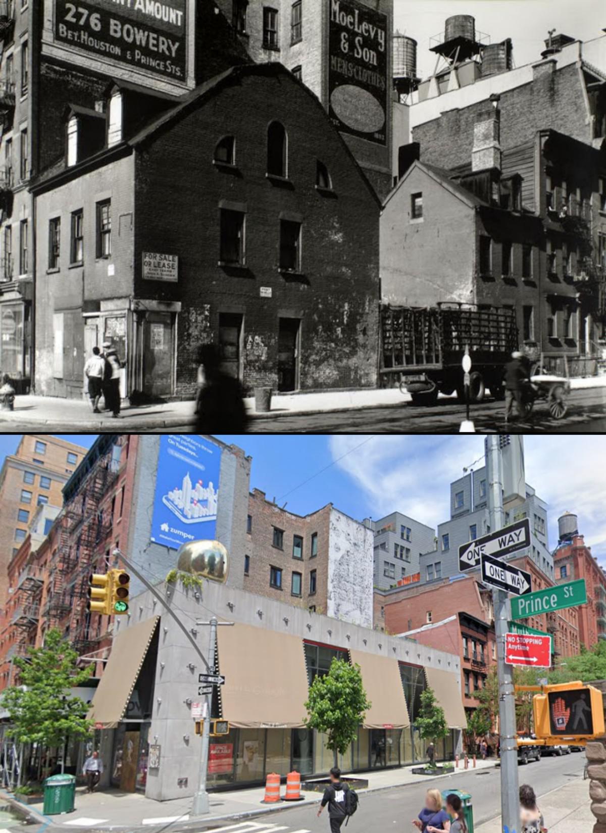 Mulberry Street in Manhattan in 1935 and now. r/OldPhotosInRealLife