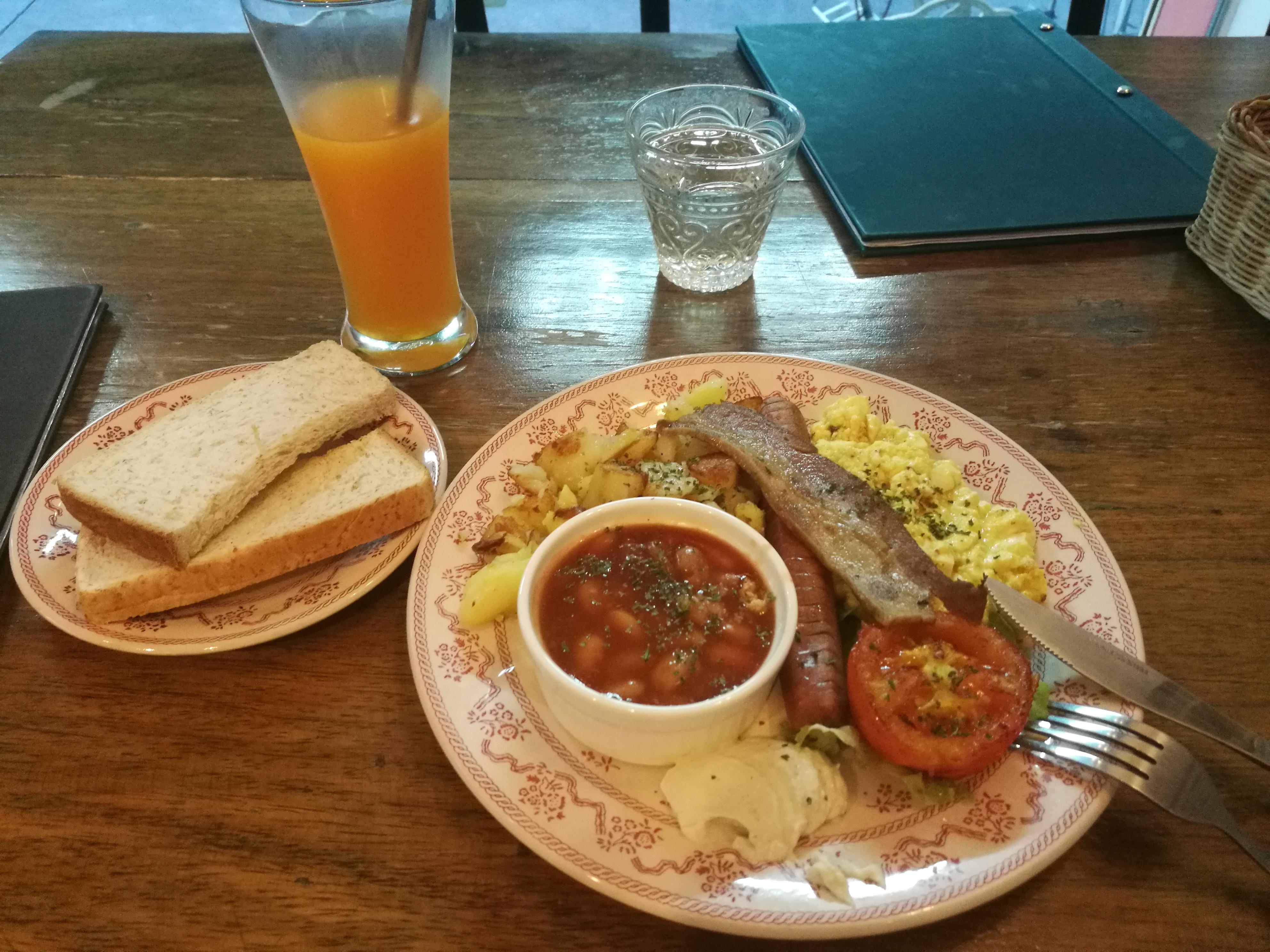 Honestly the best vegan english breakfast i have had. This was from