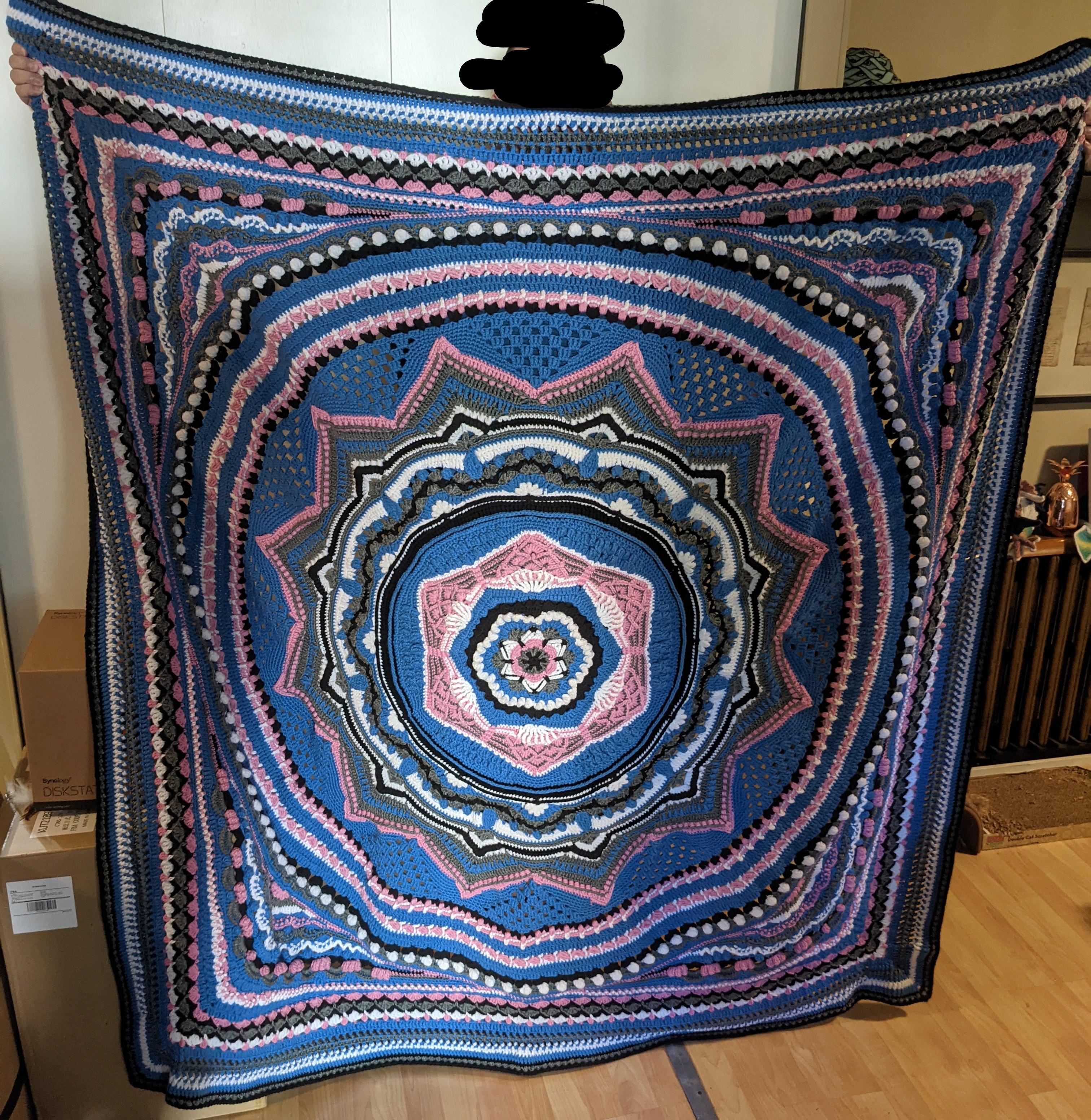 Finished Sacred Space Blanket stoked to give this as a Christmas gift