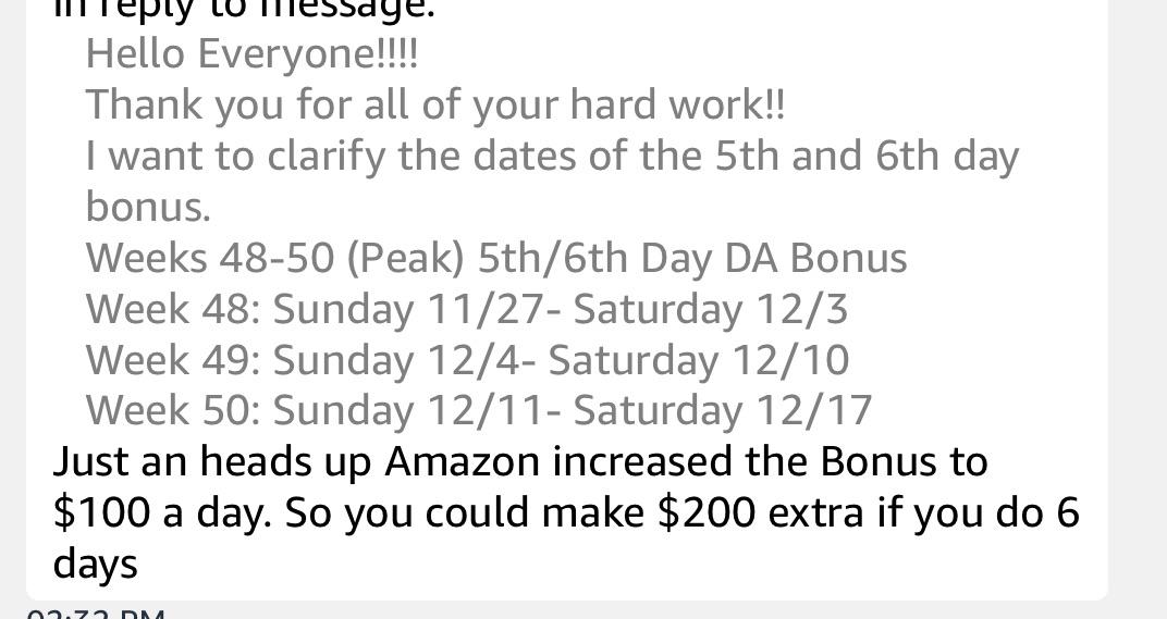 Is Amazon doing this with everyone as well? 100 bucks per extra day r