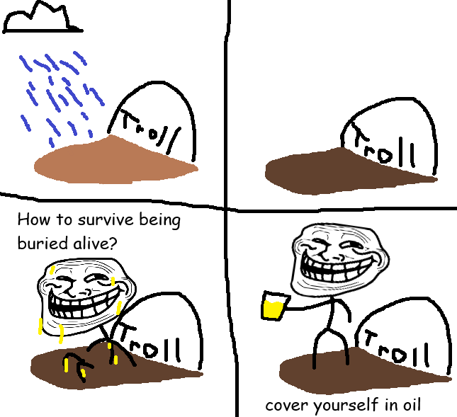 how trollface climbed out of his grave Rage Comics