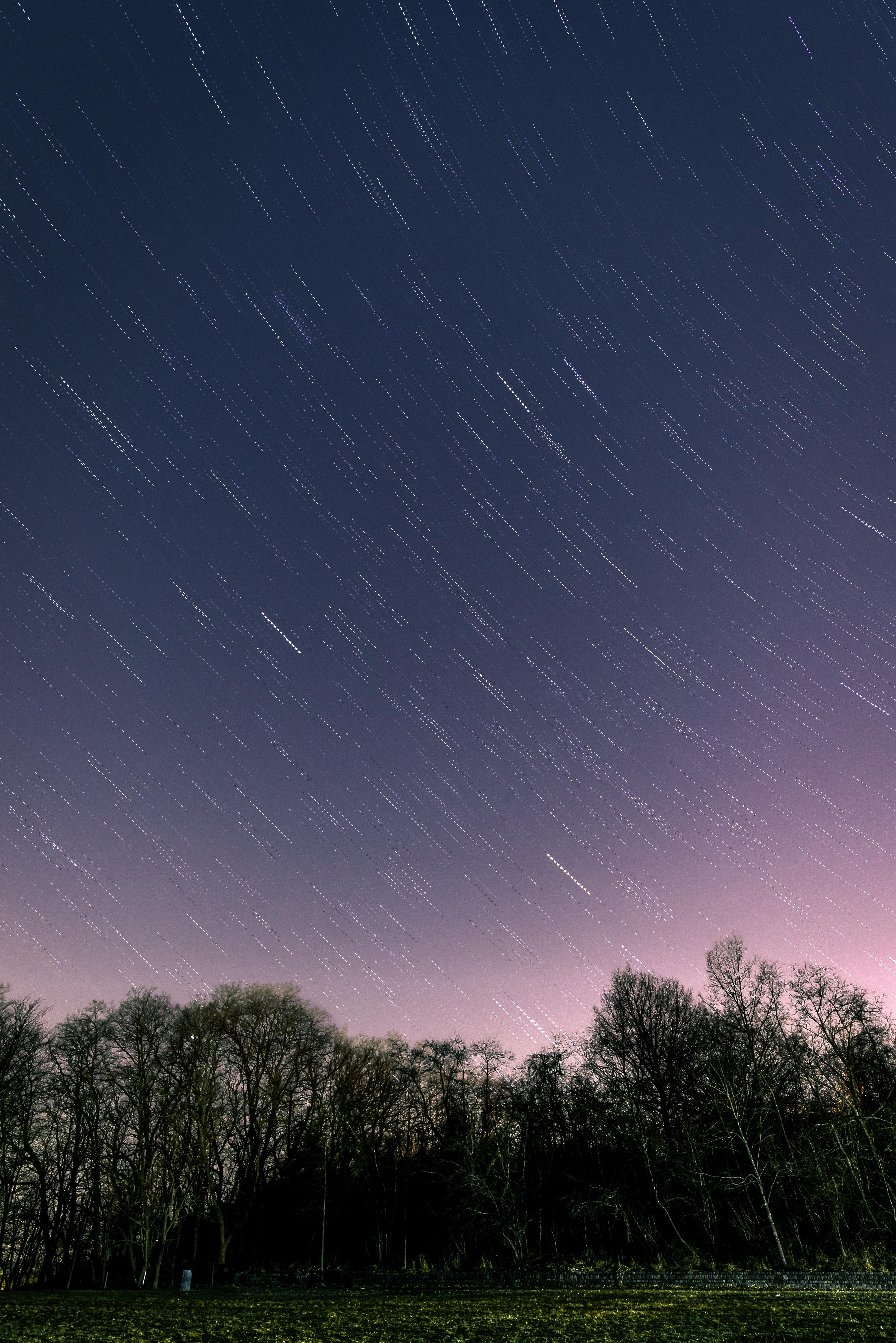 My first attempt at shooting stars! Midnight in Boston, Mission Hill