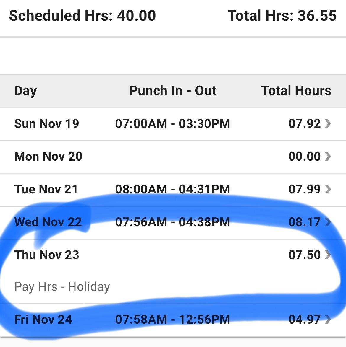 thanksgiving pay?? r/Target