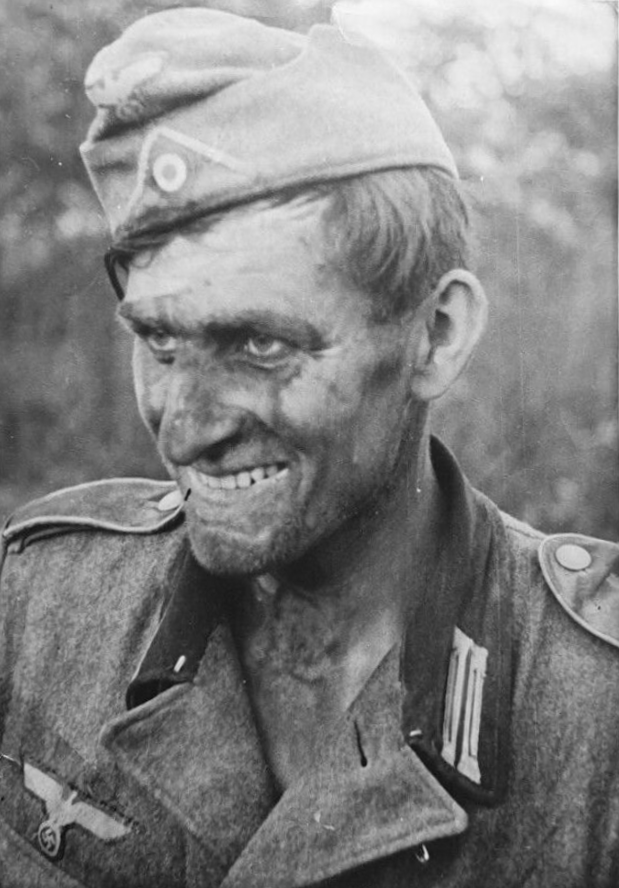 Portrait of an unknown German soldier. Date and location unknown r