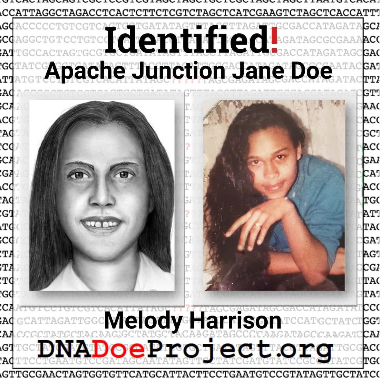 Apache Junction Jane Doe has been identified as Melody Harrison by the
