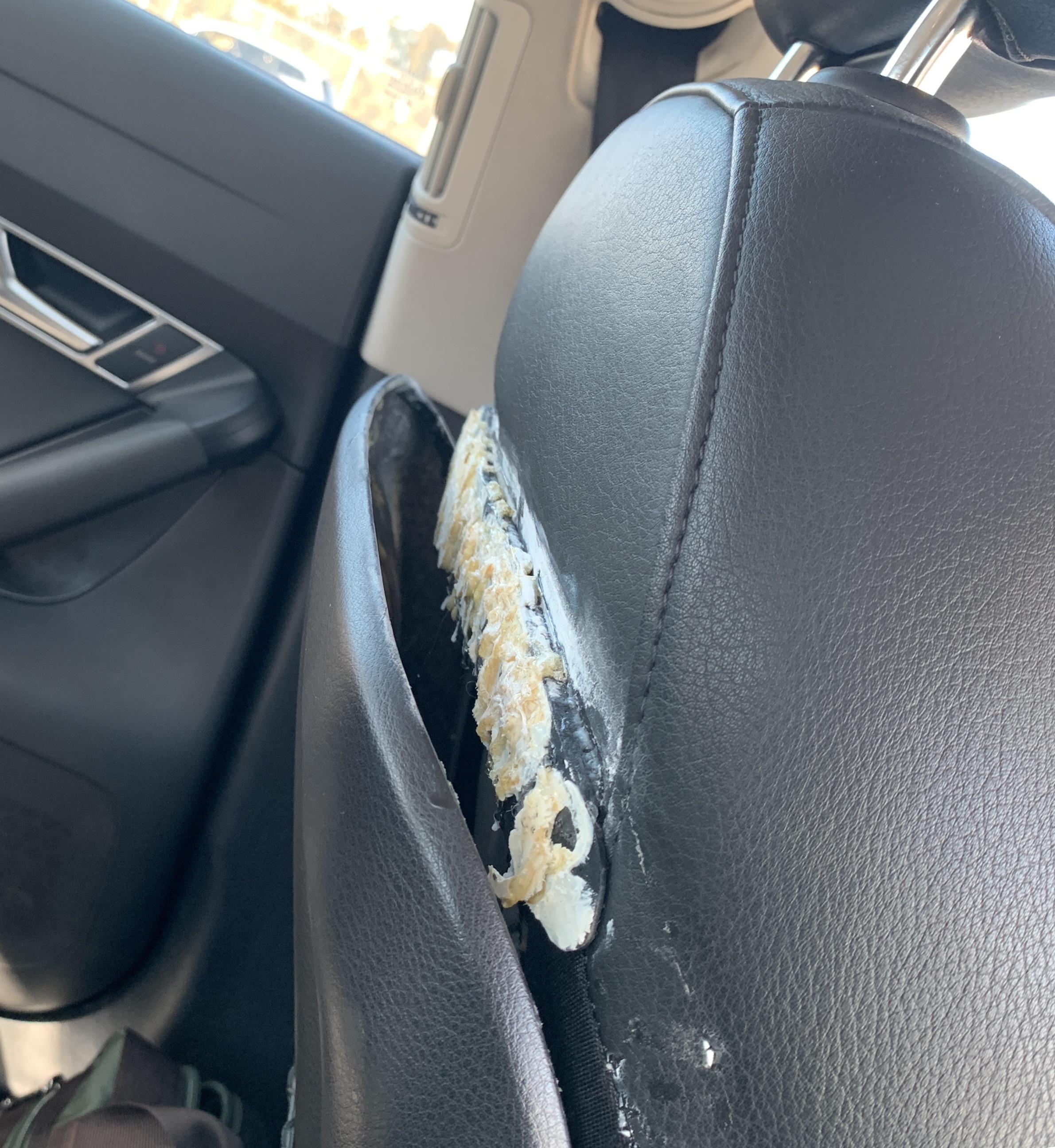 Need advise how to fix this seat back cover, gorilla glue not working