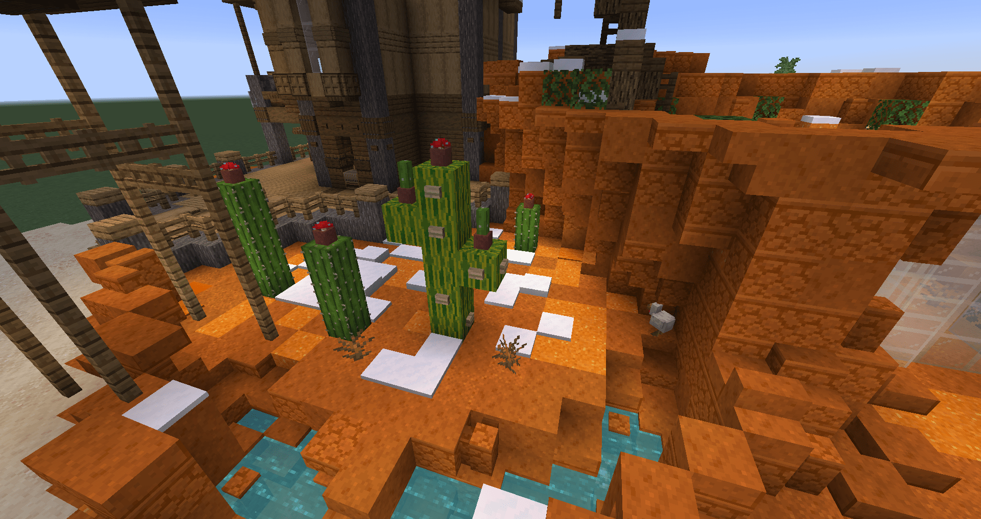 Custom Cactus Using Melons and Flower pots r/Minecraft