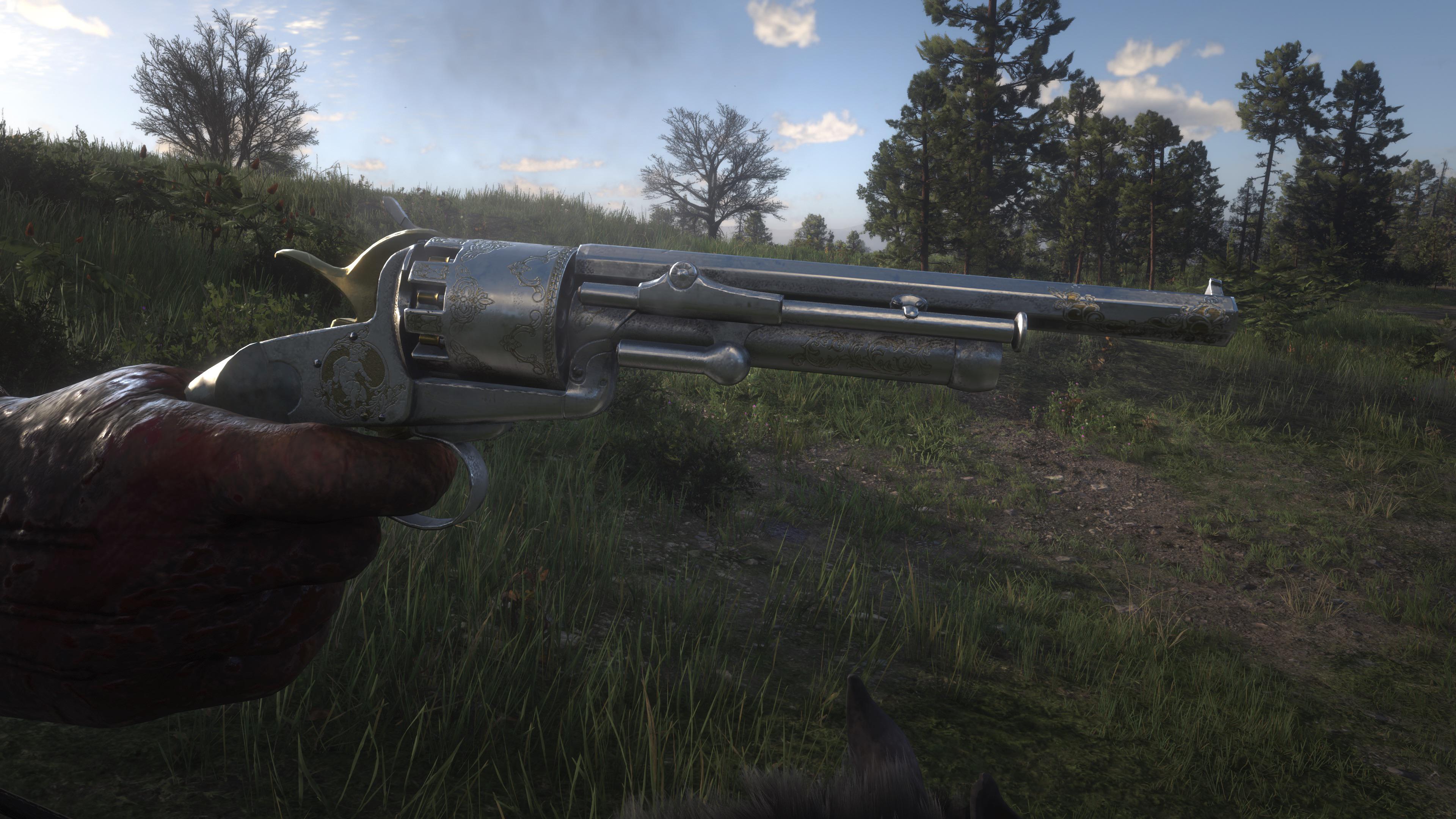 The guns engravings and metals are amazing in RDR 2 ! (Lemat Revolver