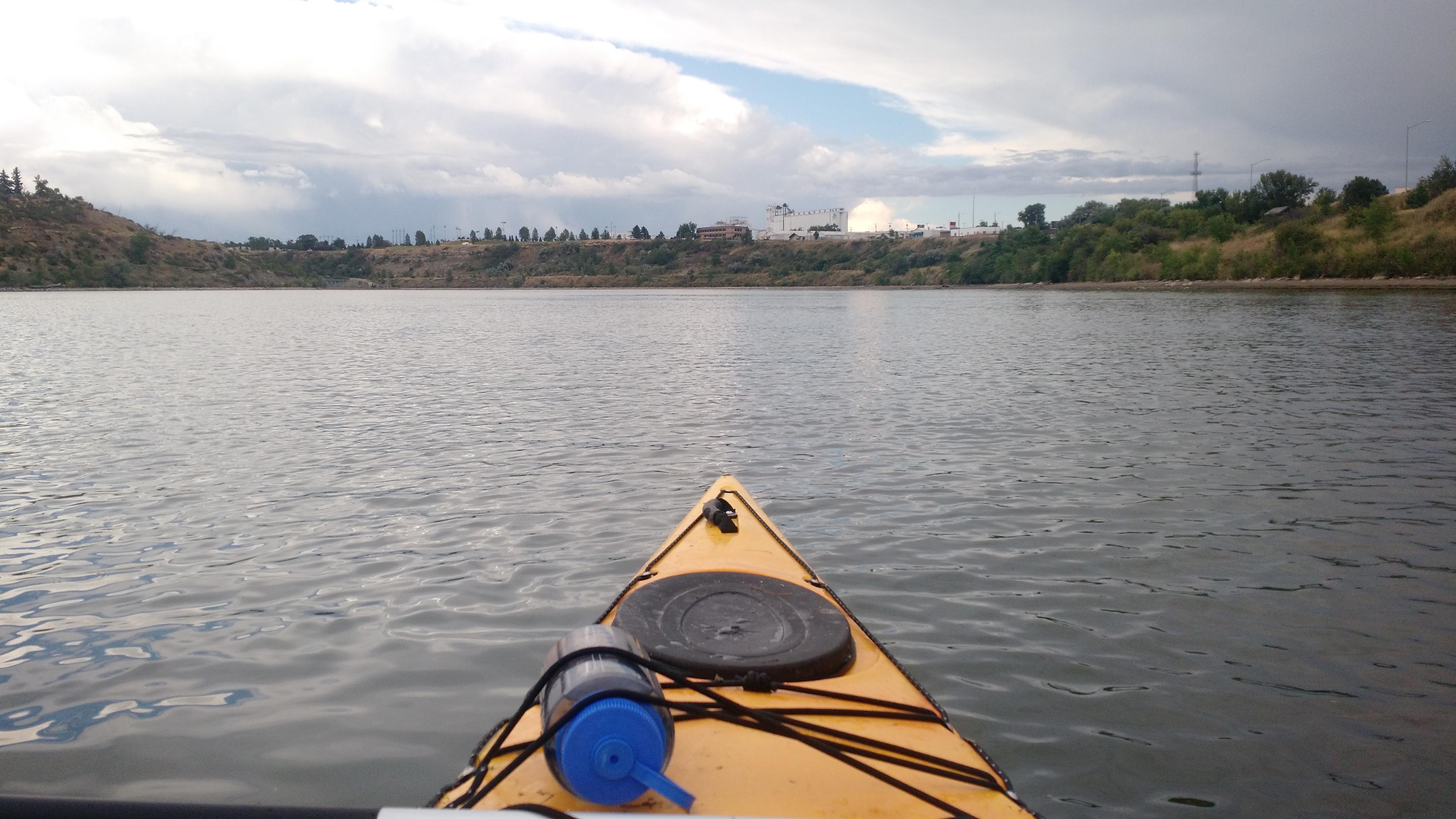 The Mighty Mo in Great Falls Montana. Just above the Black Eagle dam