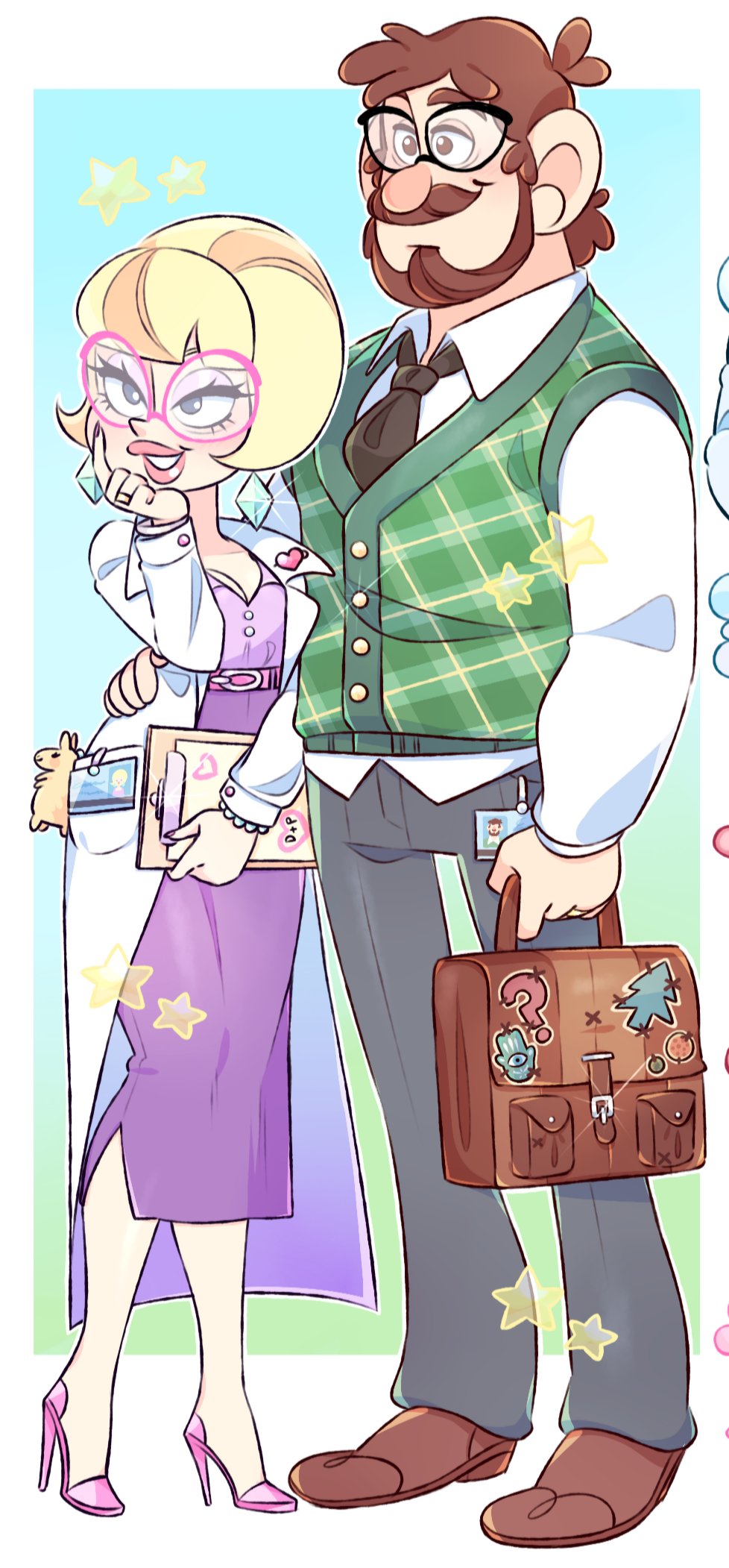 Grown up Dipper and Pacifica by Eva Rose r/gravityfalls