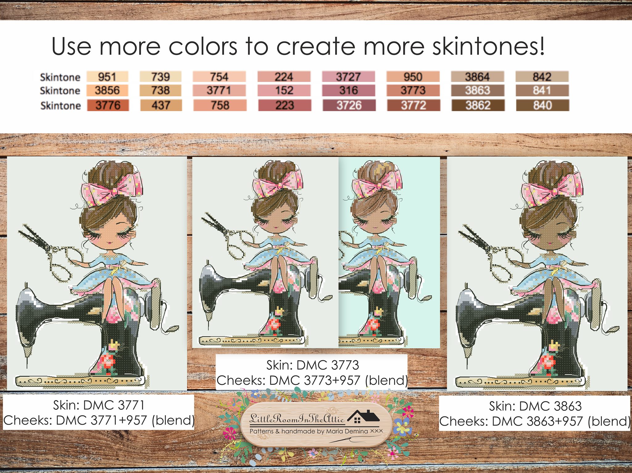 [PIC] DMC Skin Tones by Little Room in the Attic r