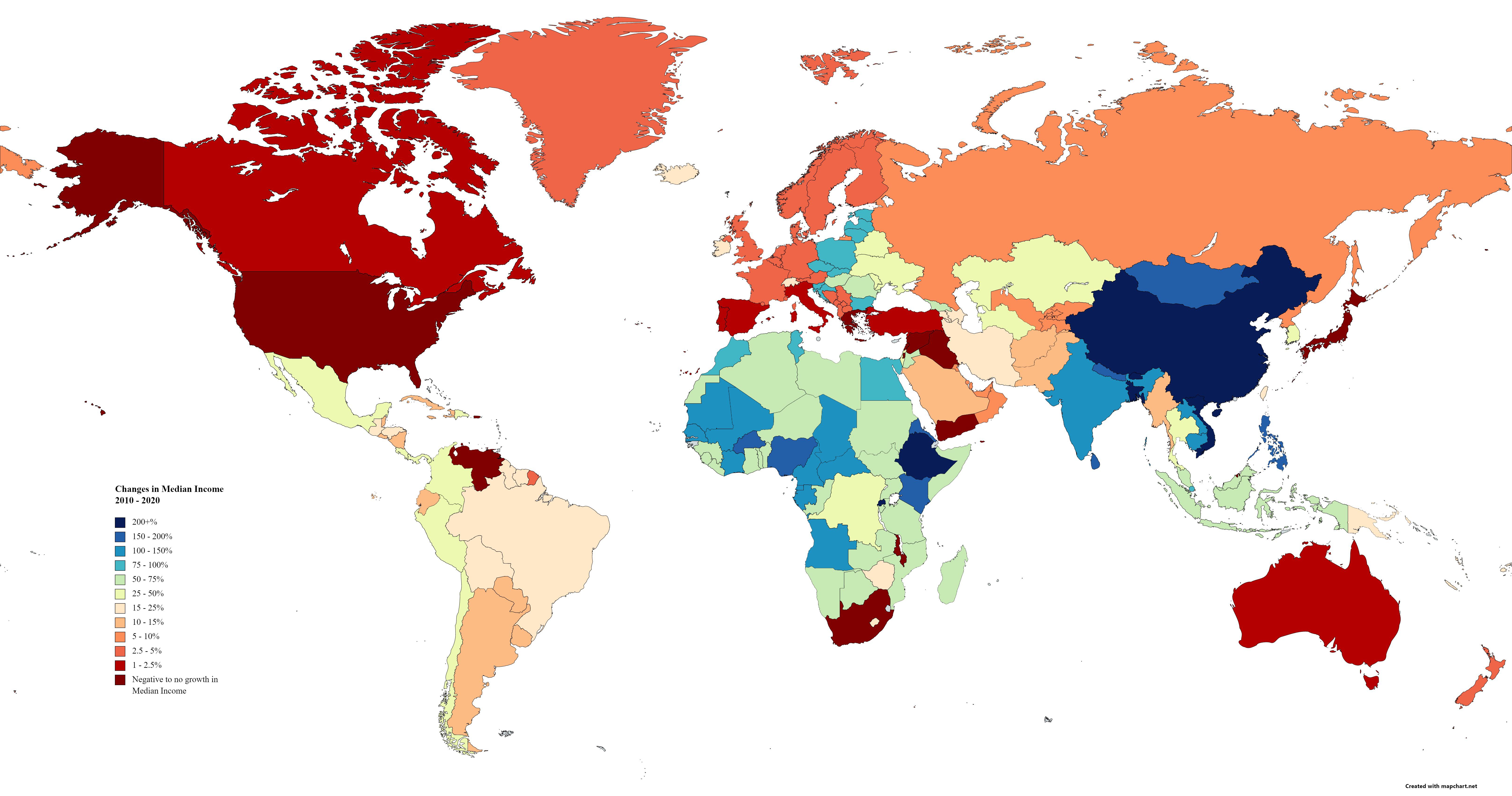 Changes in median 20102020 MapPorn