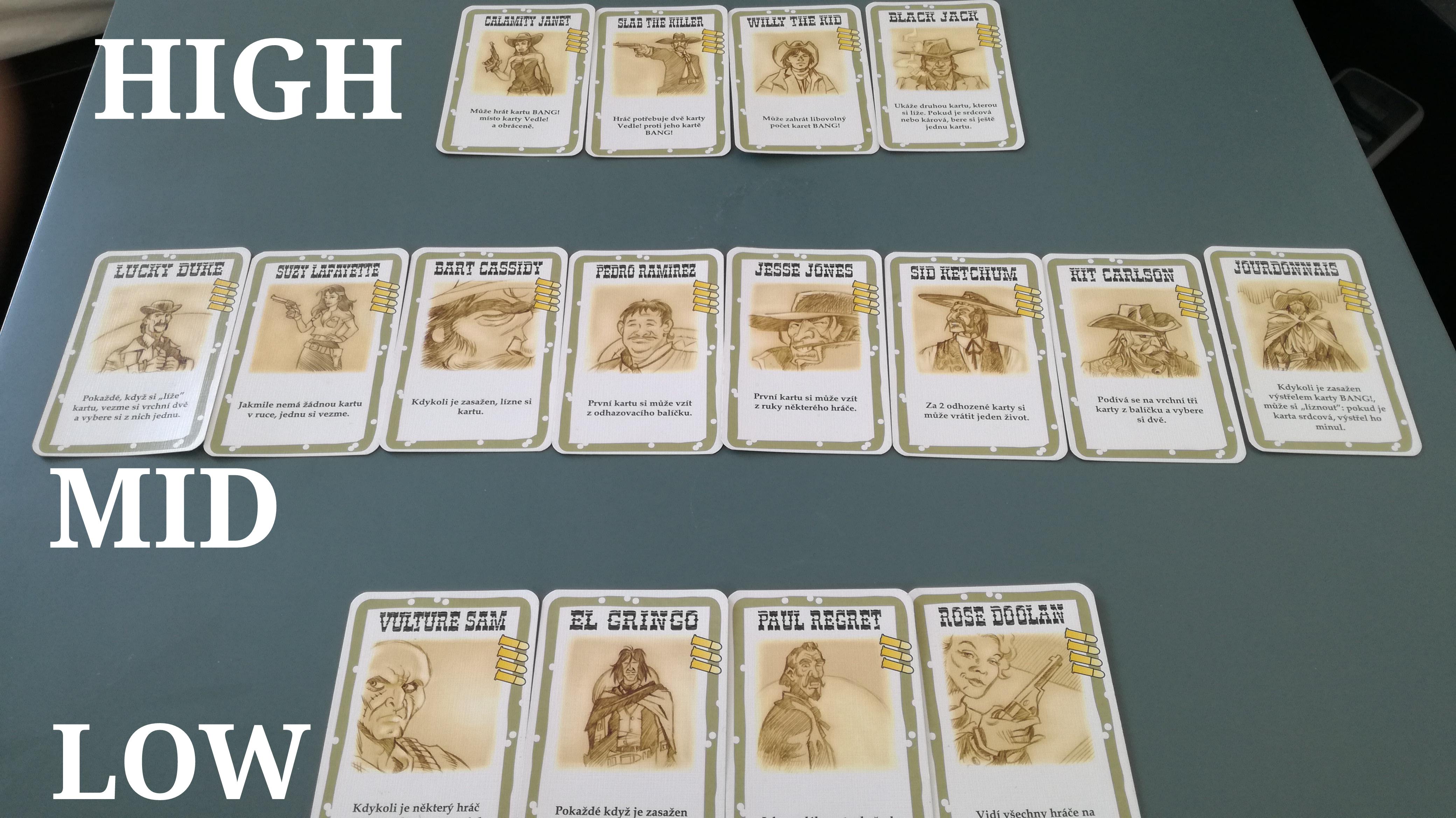 Bang Card Game Tier List Printable Cards