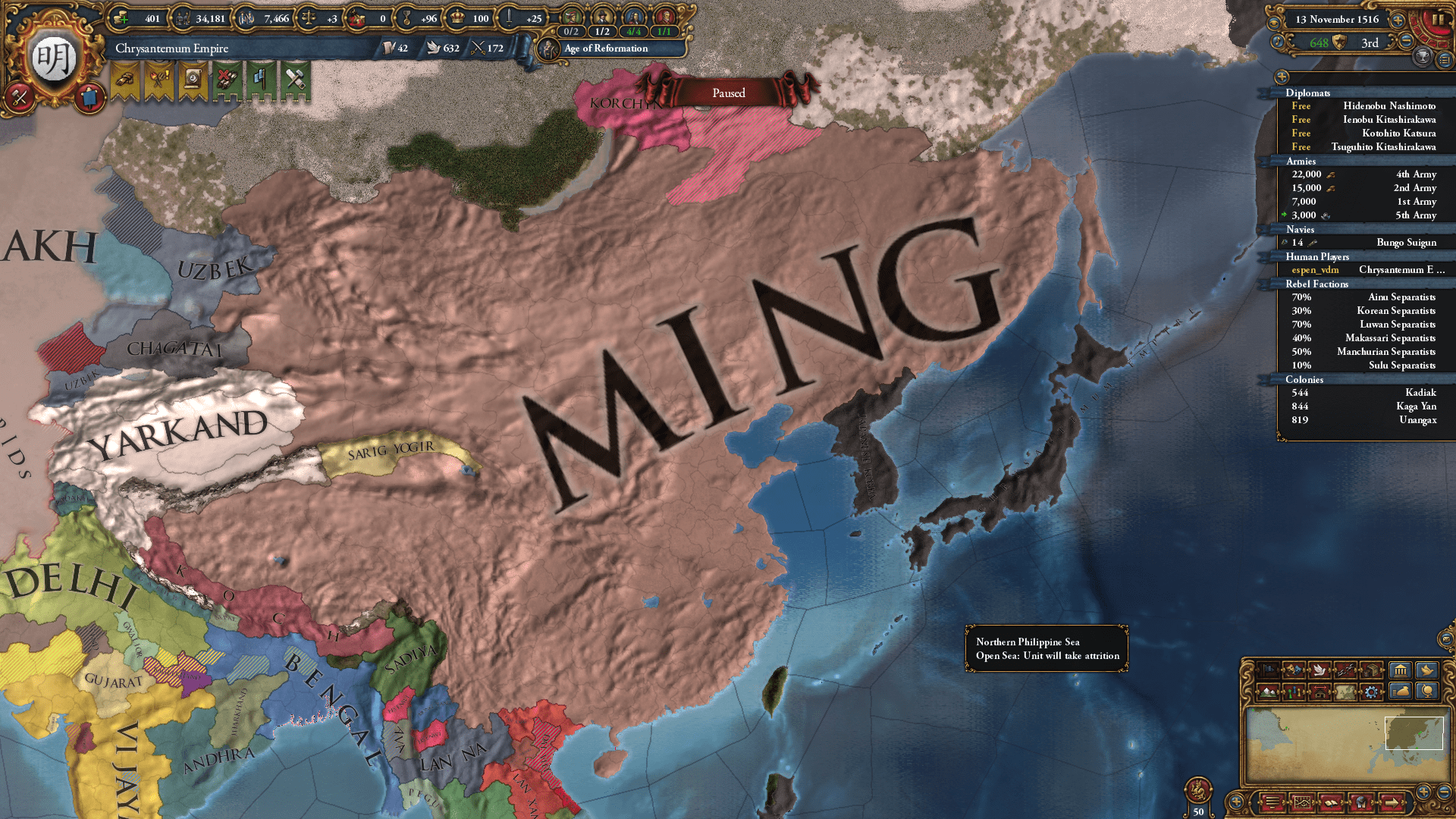 Ming this patch... r/eu4