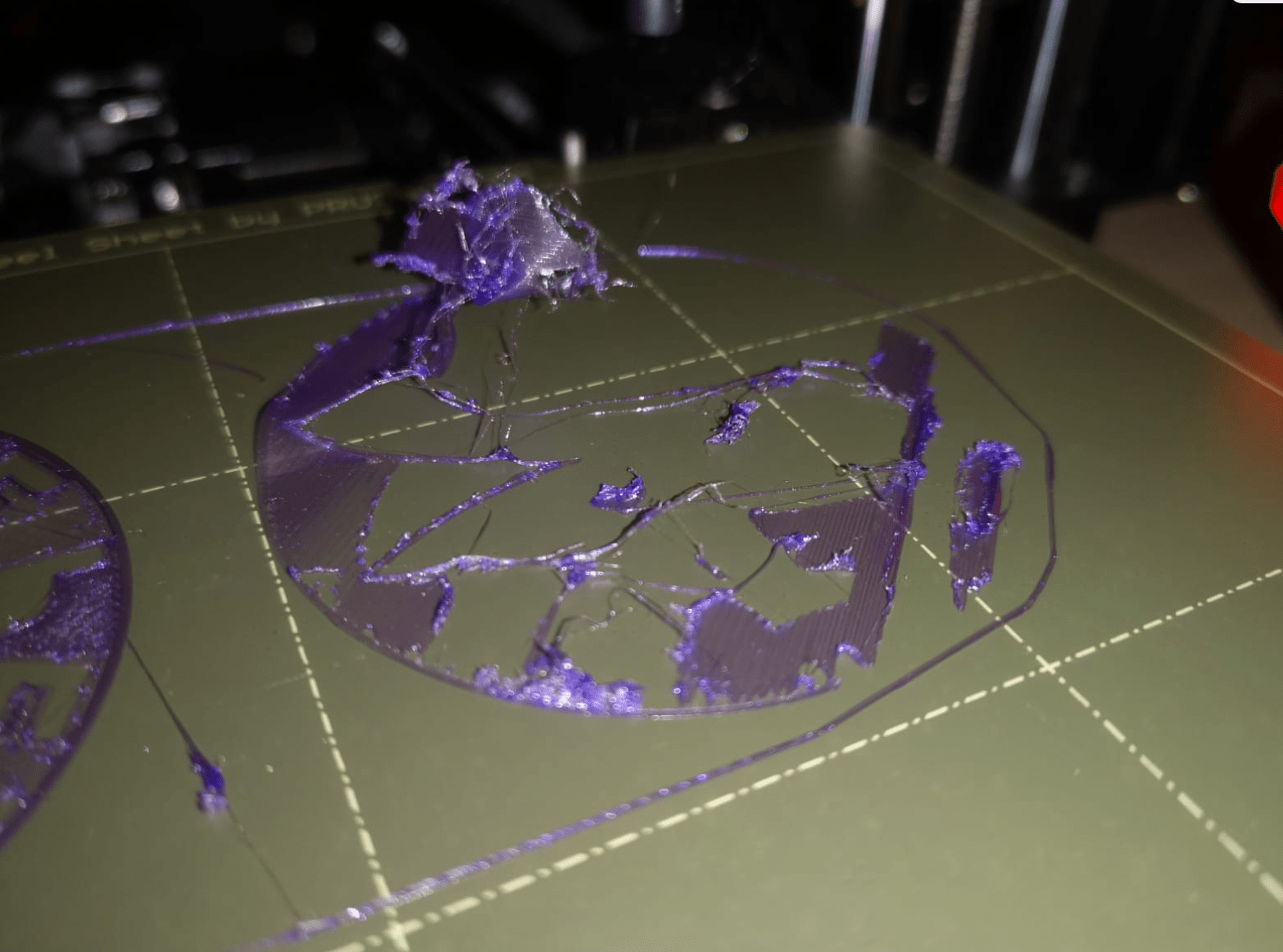 [PRUSA mini] Print not sticking. 215°c PLA 20mm\s first layer r