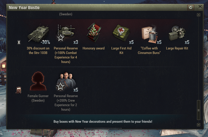 A new tier has appeared in the holiday ops in game with a female