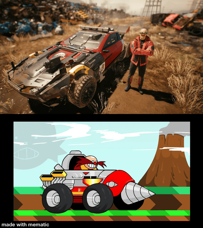 The best vehicle for Dr Robotnik…The Red and Grey Mizutani Shion