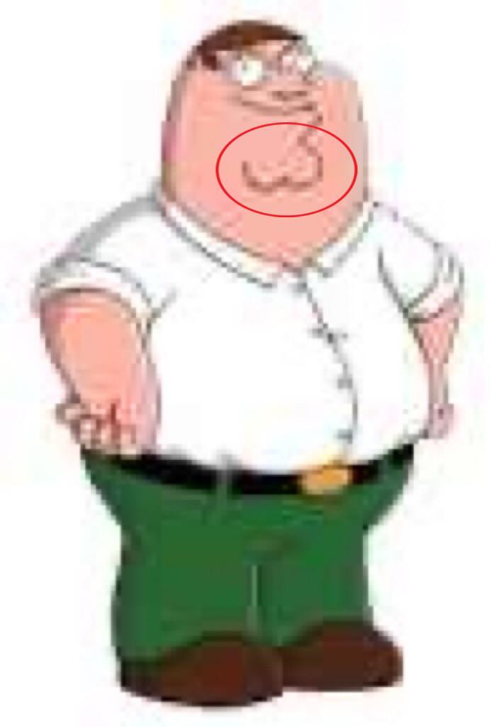 Peter Griffin’s chin kind of resembles male testicles mildlyinteresting