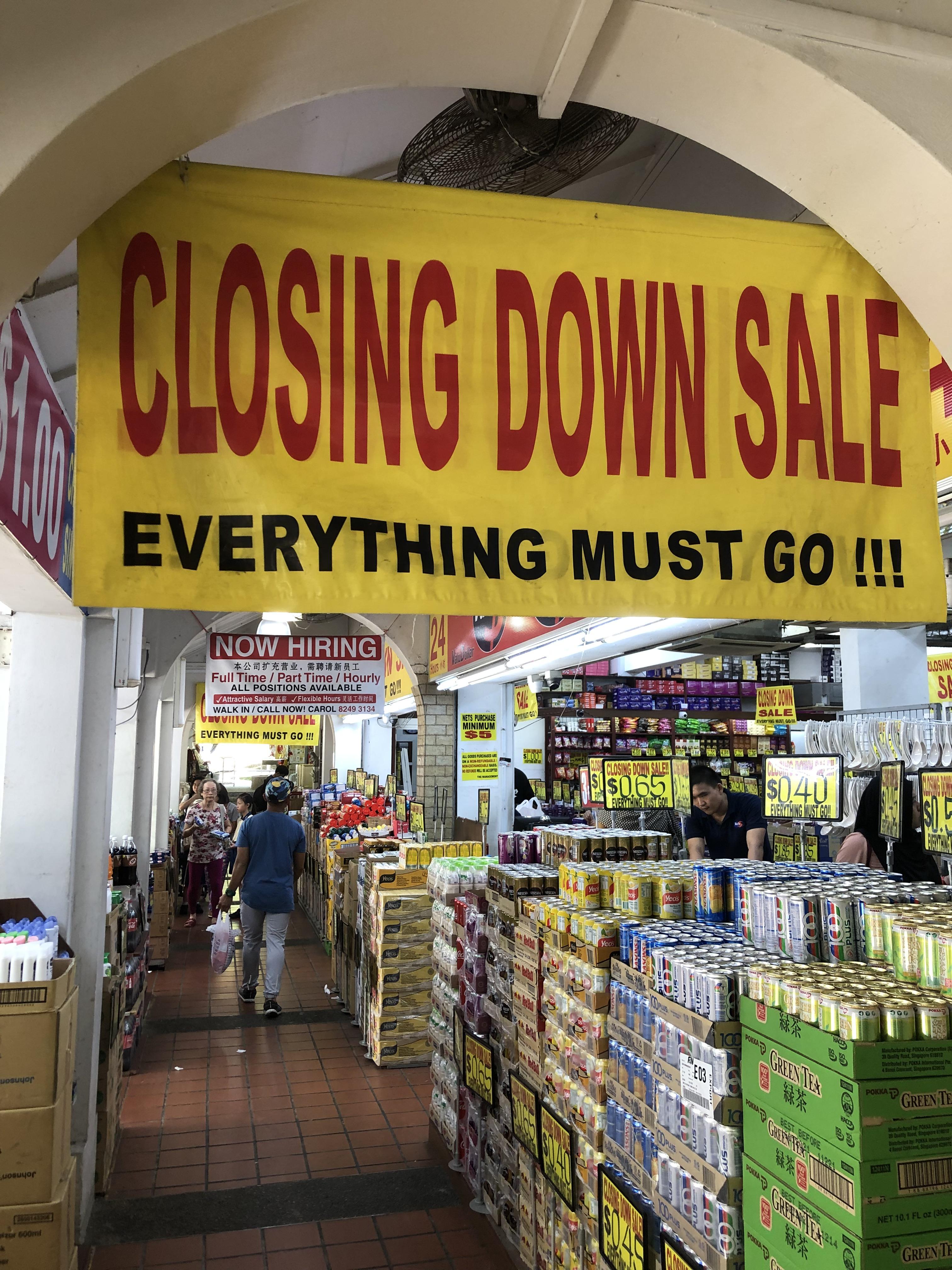 CLOSING DOWN SALE / NOW HIRING r/singapore