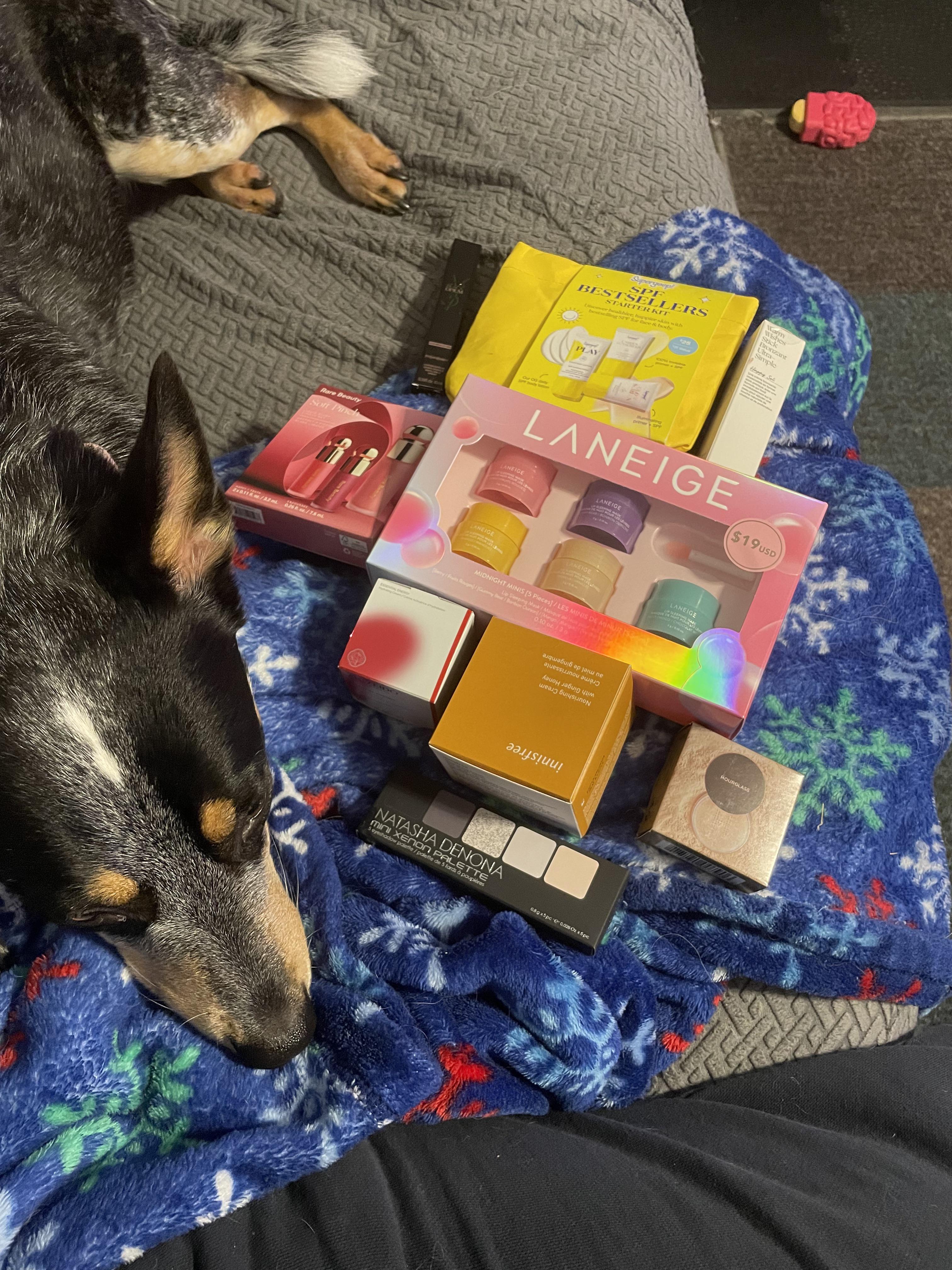 My little Sephora haul featuring my dog r/Sephora