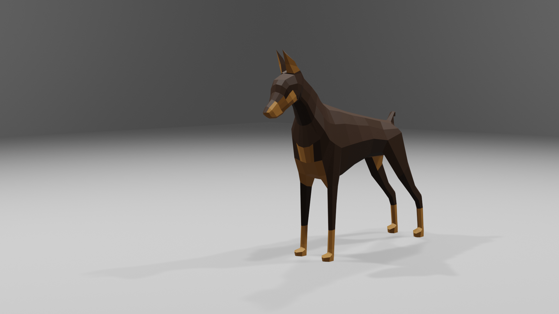 I’m new to blender, made a low poly dog. r/blender