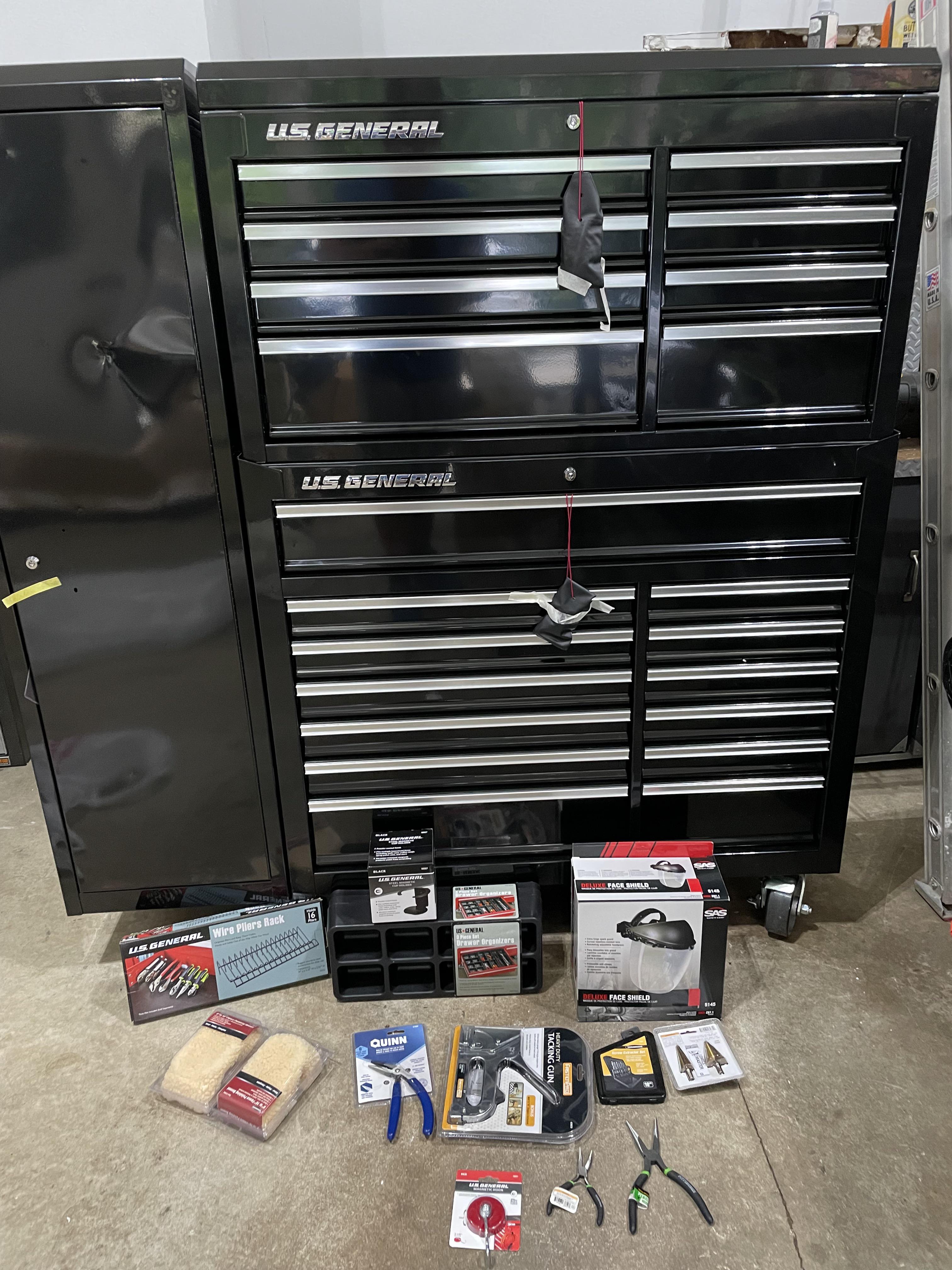 Harbor freight man got me today… to include the t bar hex handles and the USG power strip