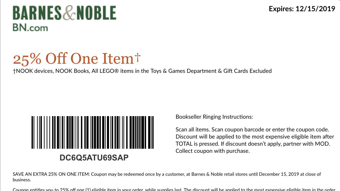 Barnes & Noble coupon r/HotWheels