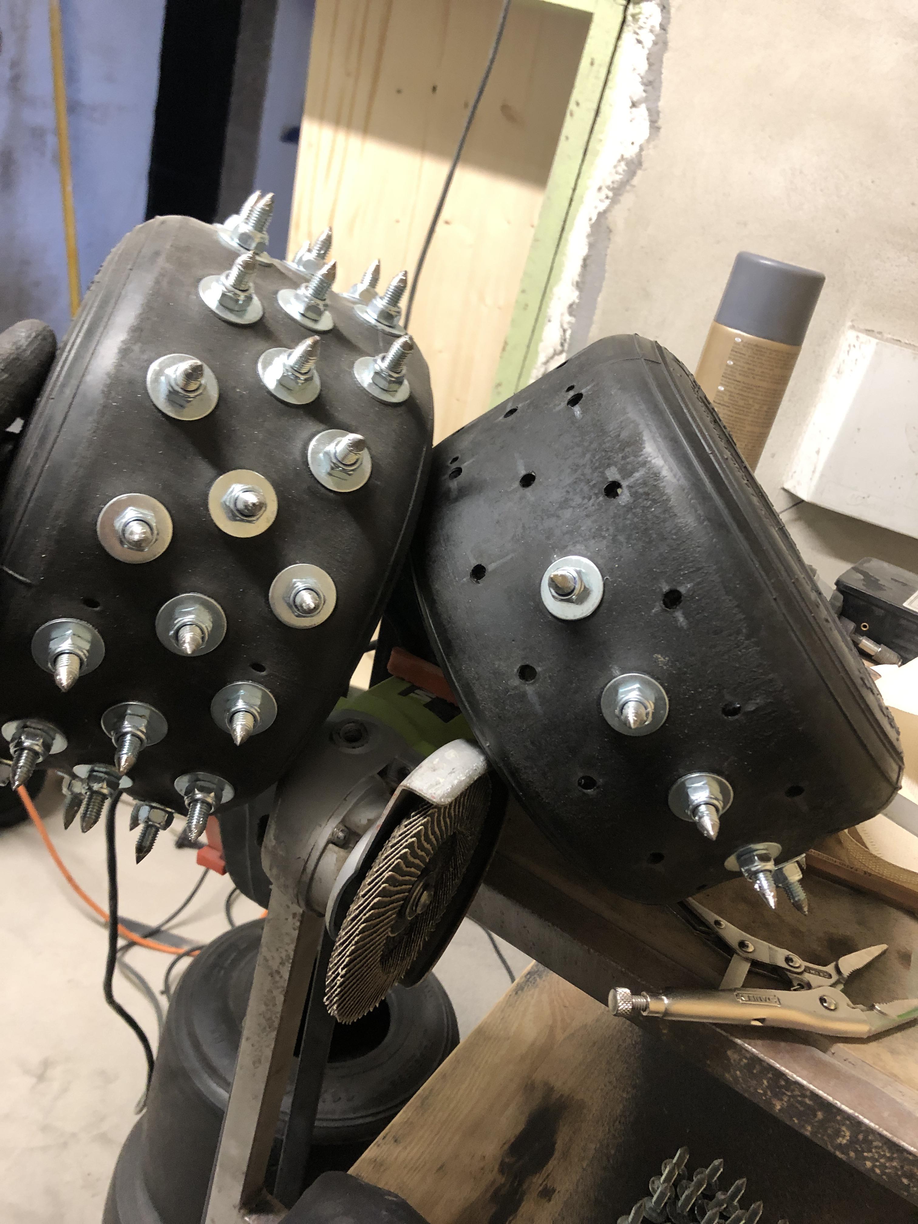 Ice tires in the making... r/Karting