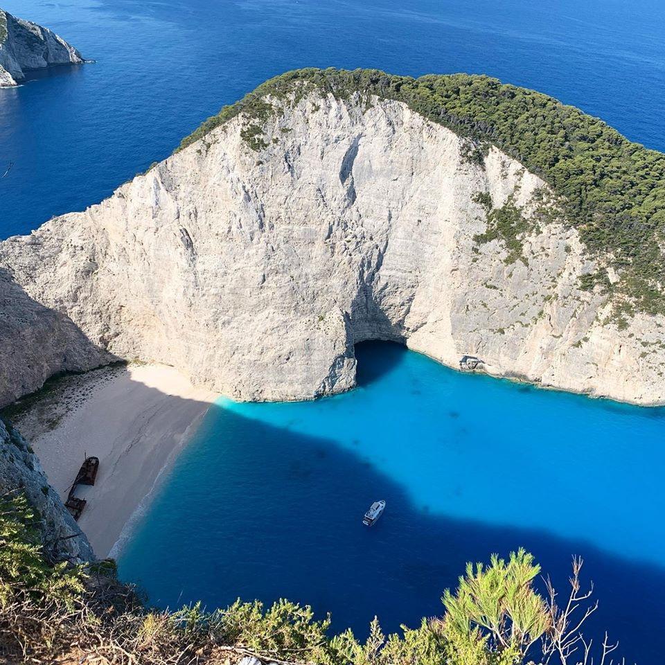 My sister took this photo this week, from the Greek island of Zakynthos
