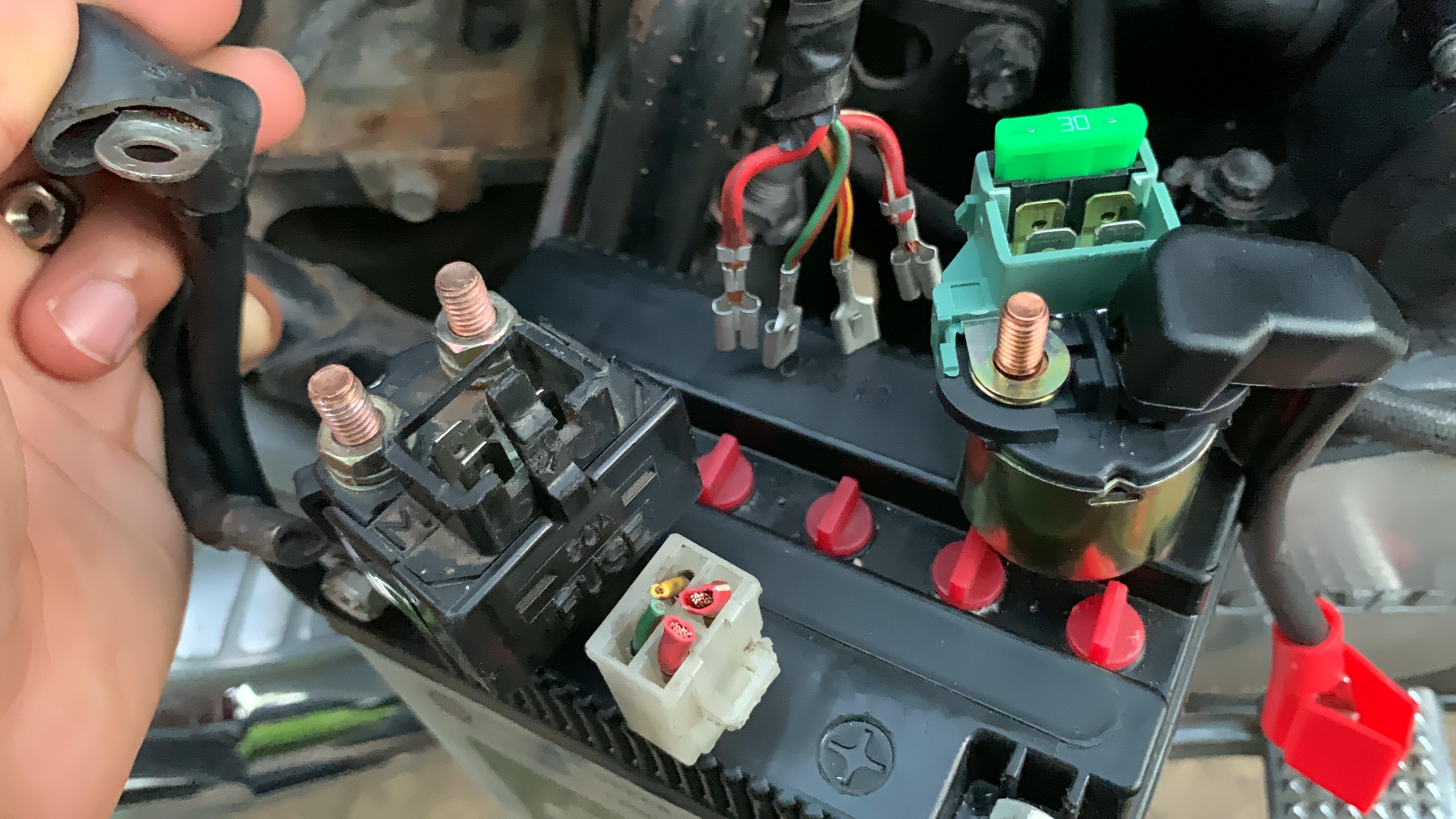 Installing new starter relay on ‘83 Honda CB650sc. Need help figuring