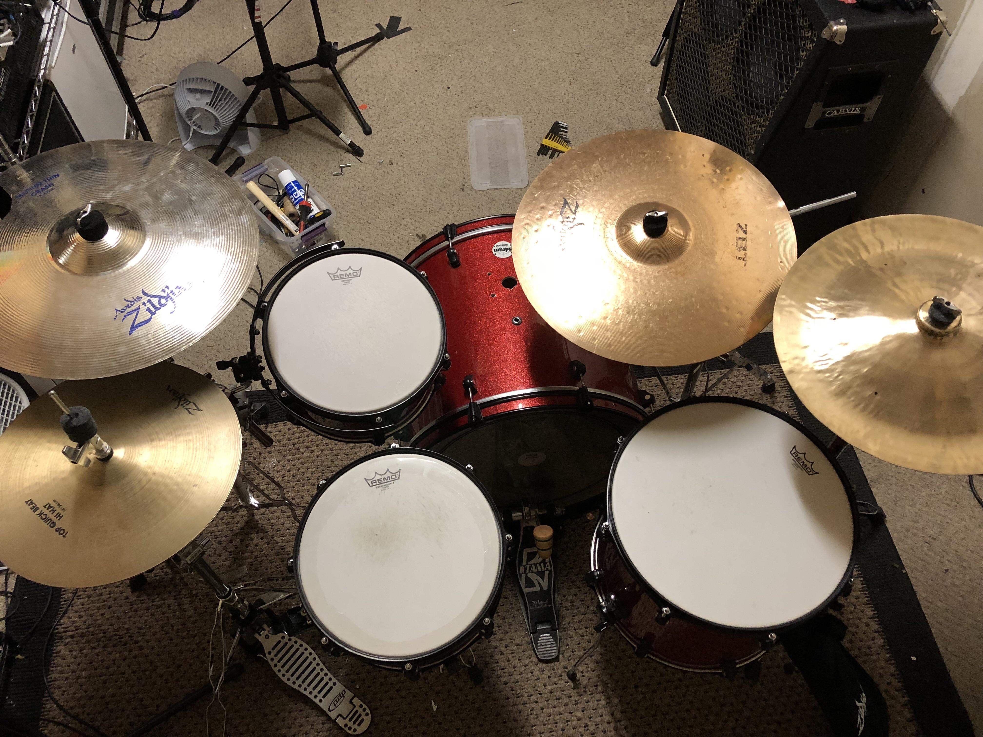 Picking drums back, could use some advice on setup. r/drums