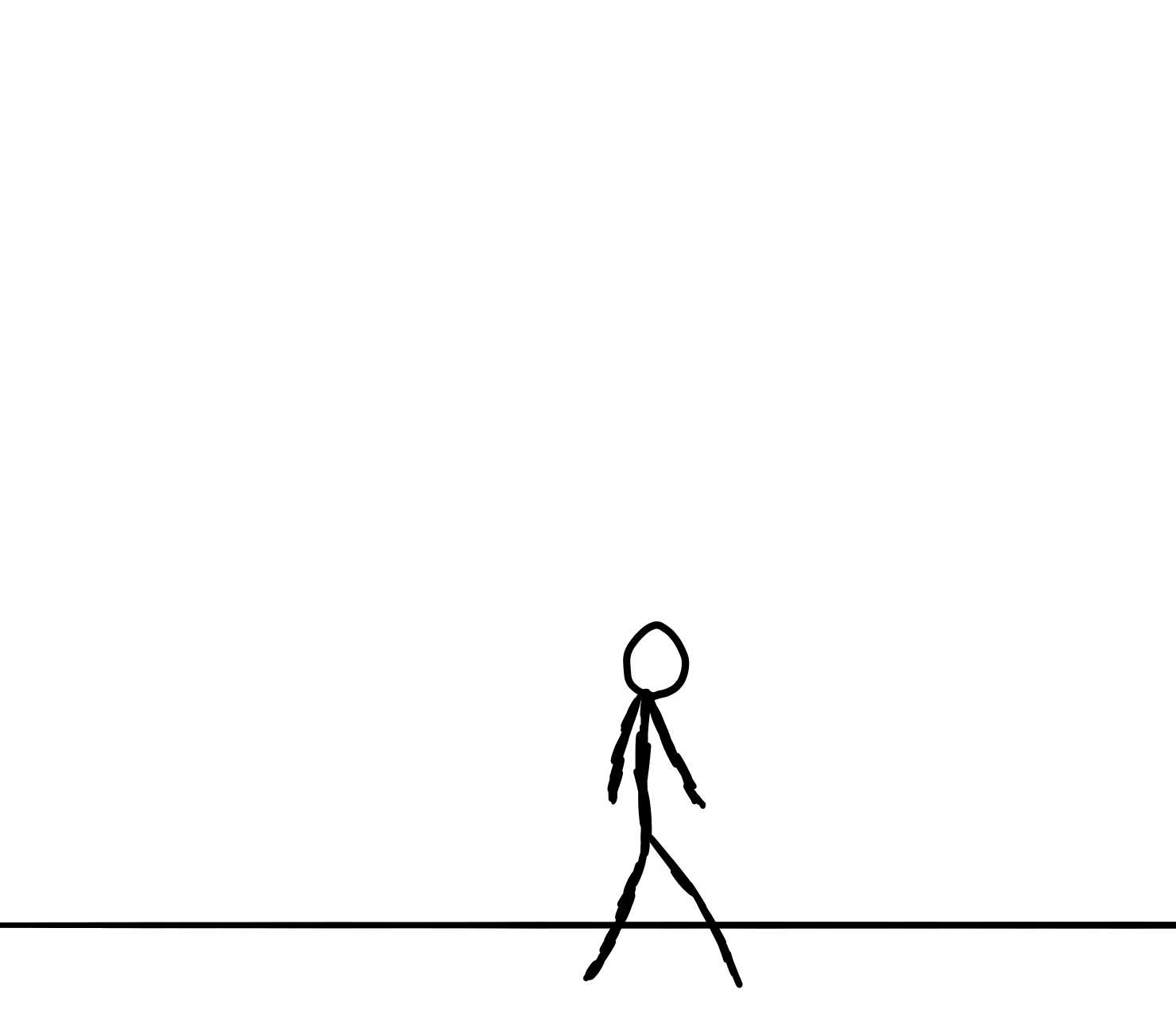 Stick Figures Running Gif