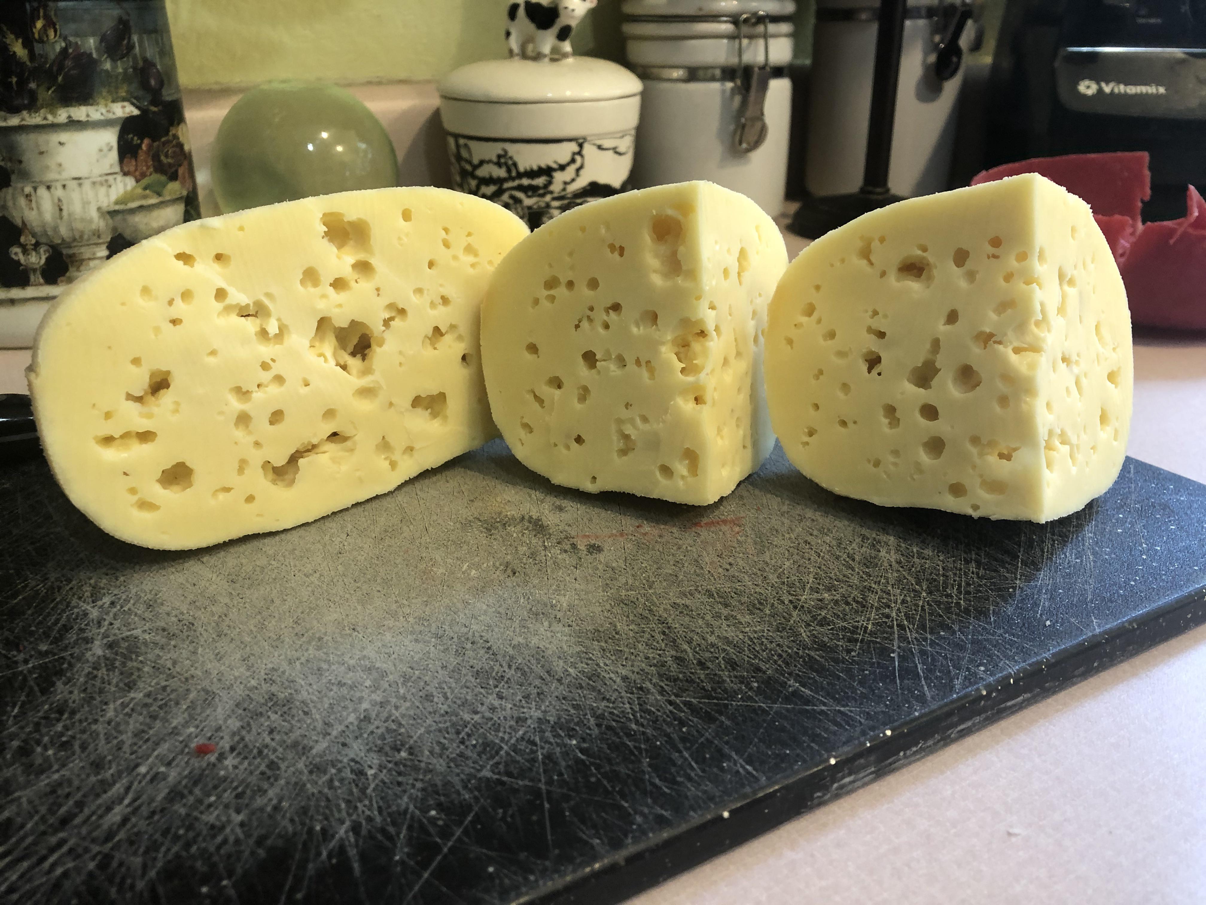 My first Cheese with holes, a Jarlsberg. I’m beyond ecstatic with out