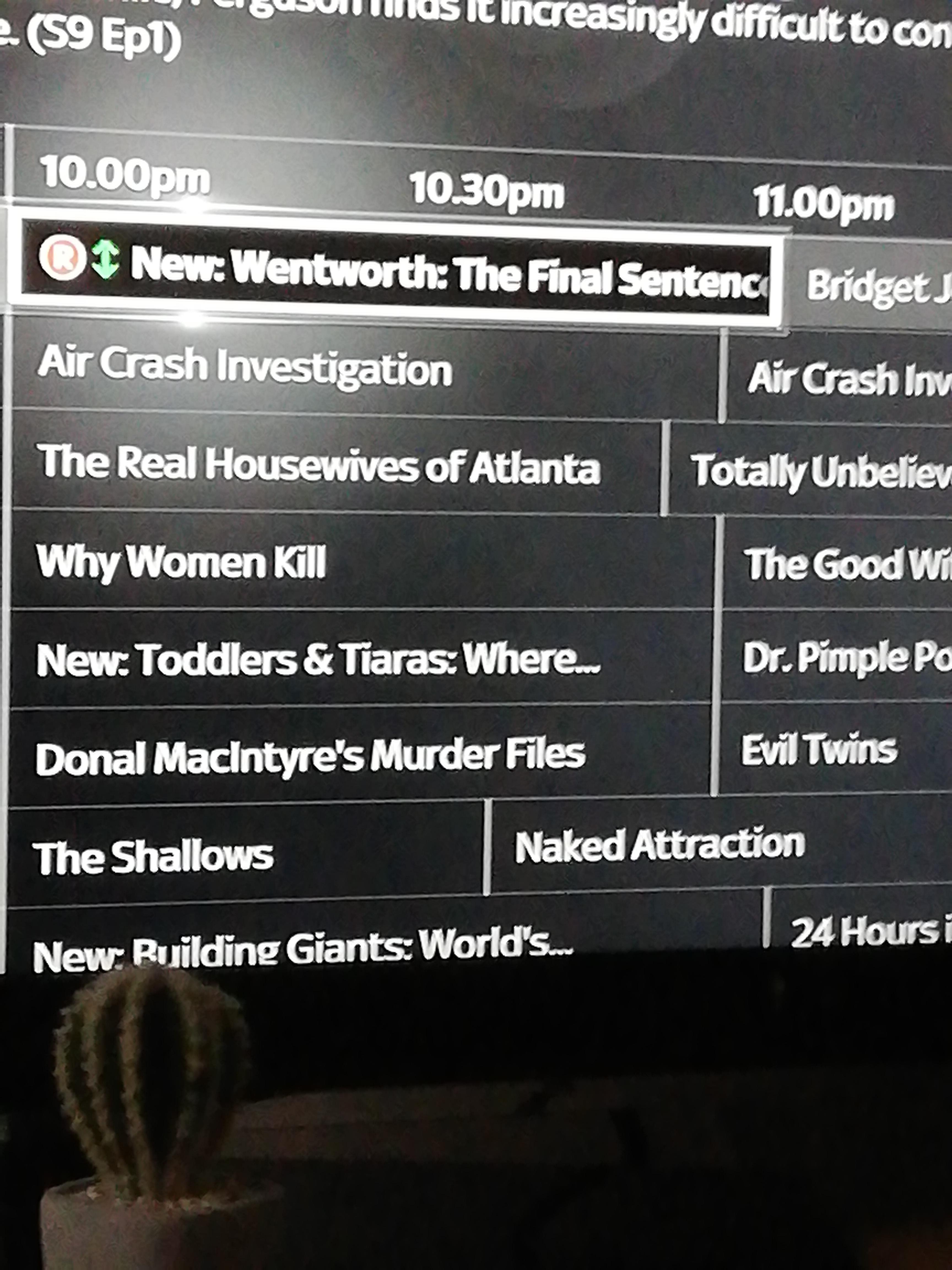 You can now pre set your sky box. Soon. Yaaay. r/Wentworthtv