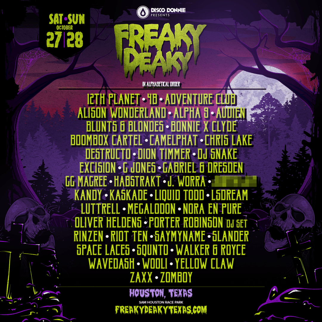 freaky deaky festival 2023 lineup Freaky Deaky Lineup! Use code BASS for free express entry/ skip the