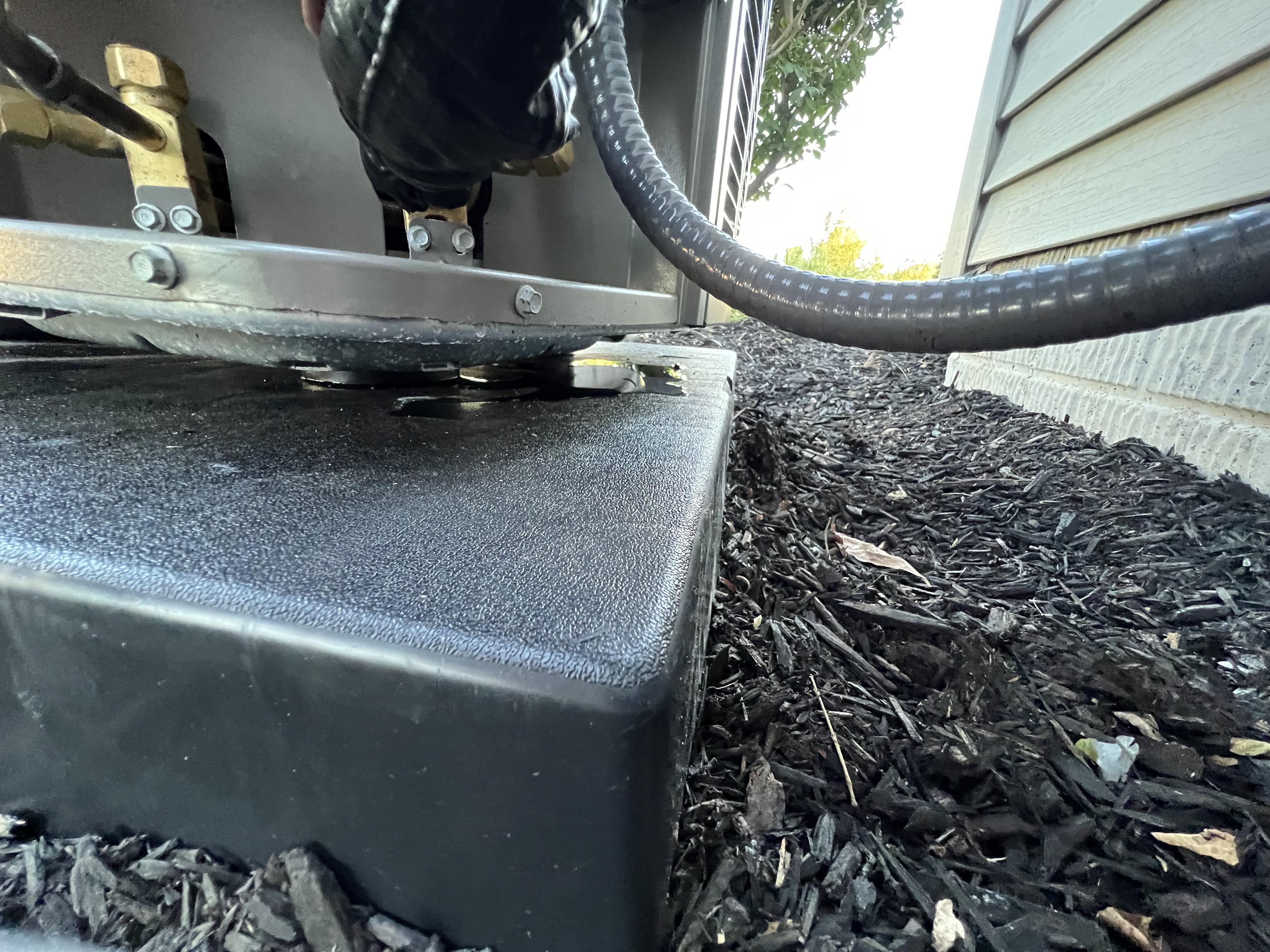 Is this amount of water underneath my new Lennox EL18XCV normal? 81