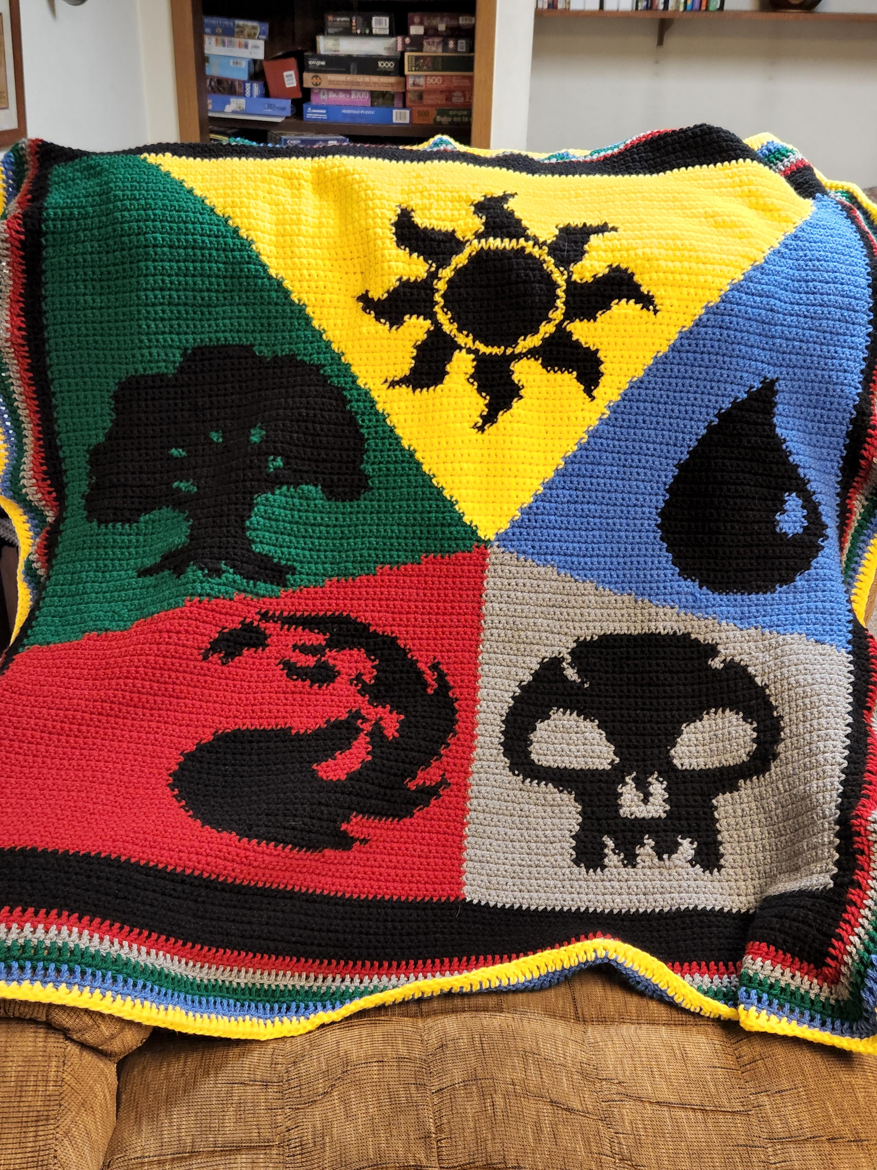 Magic the Gathering Blanket r/crochet